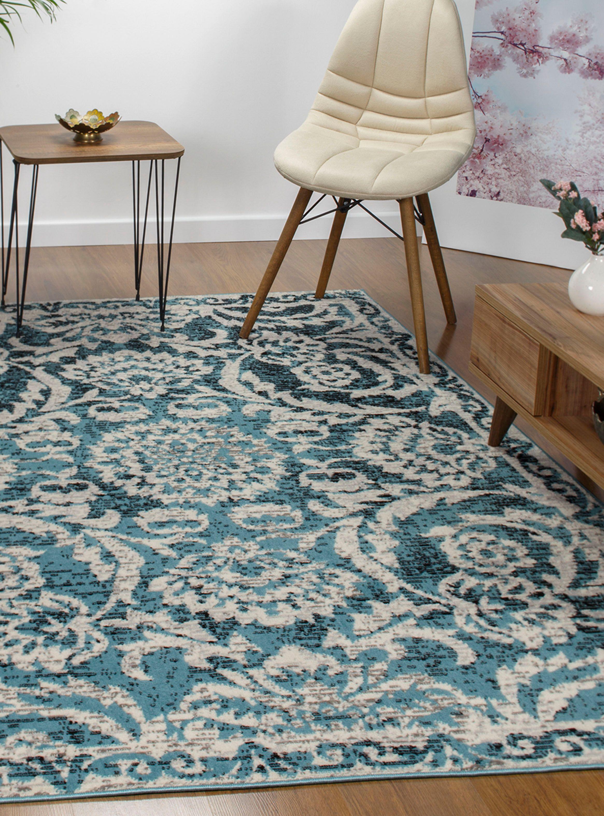 Alfombra 153 x 213 cm Kashank 506 Azul-4