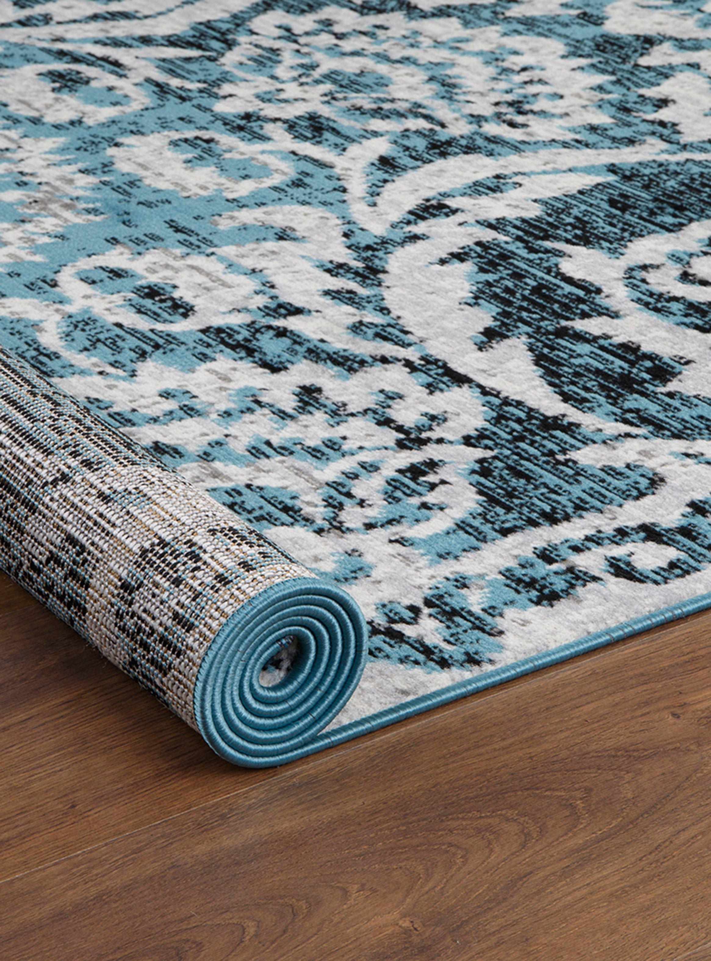 Alfombra 153 x 213 cm Kashank 506 Azul-3