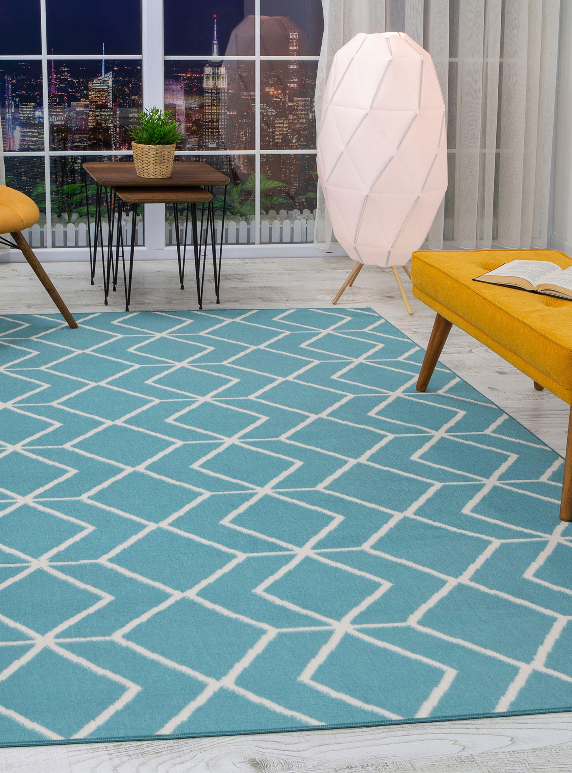 Alfombra Kashank 153x213 cm Azul D2-4