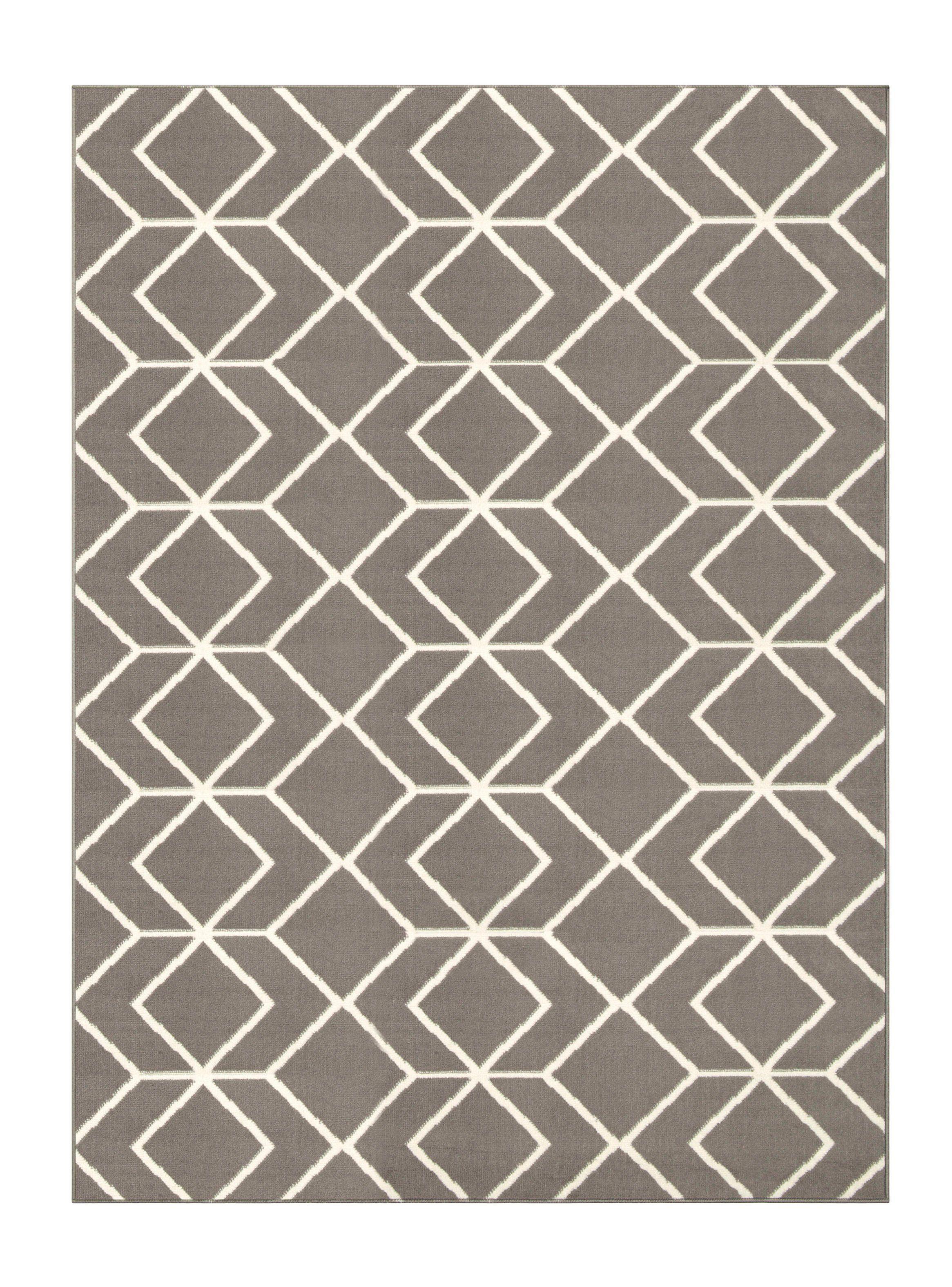 Alfombra 153 x 213 cm Kashank 507 Gris-0