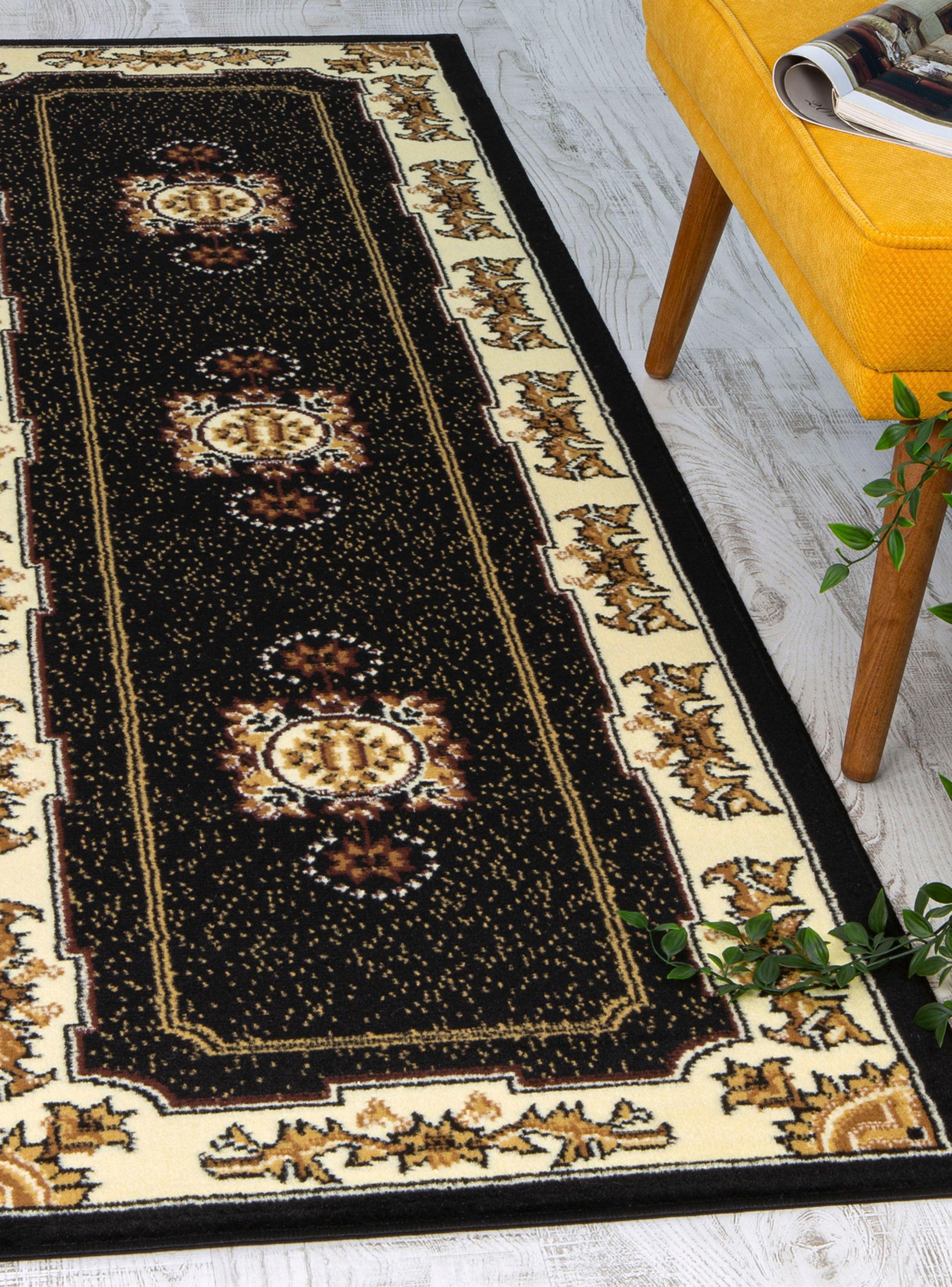Alfombra de Pasillo 60 x 213 cm Kashank 4670 Negro-4