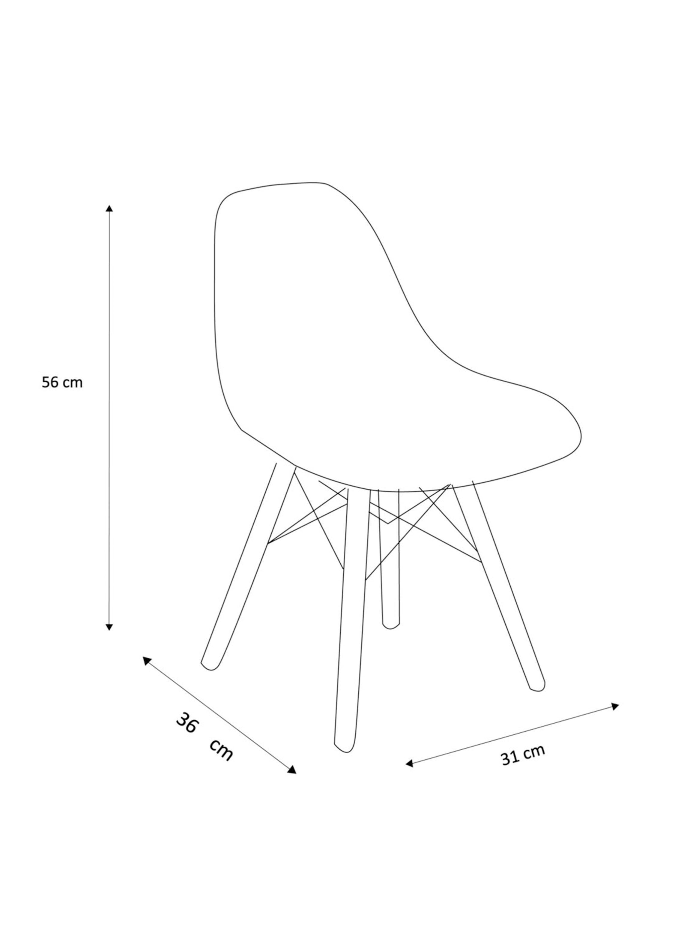 Silla De Pies A Cabeza Store Infantil Eames DSW-1