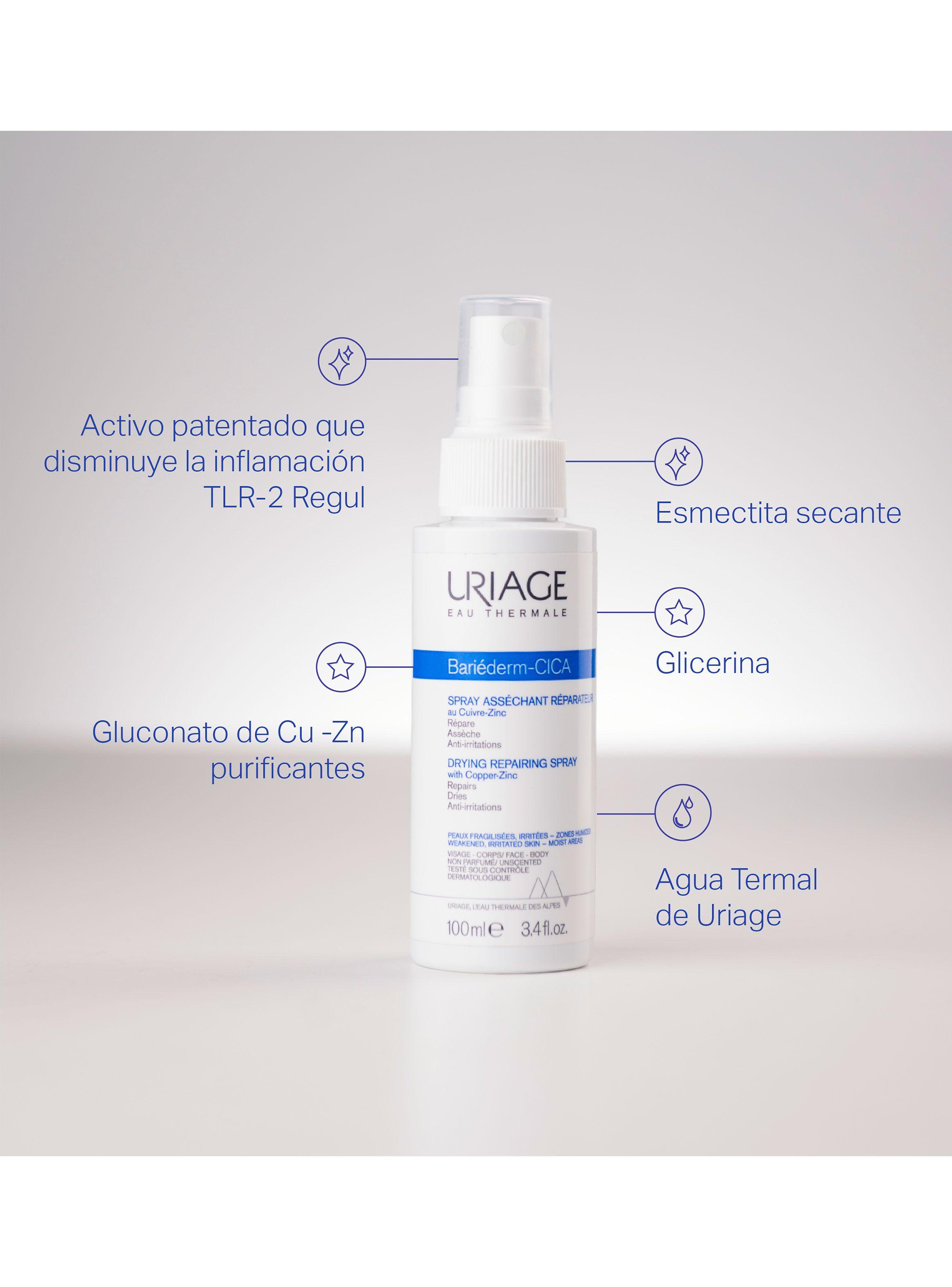 Tónico Uriage Bariéderm-CICA Spray Secante 100ml-2