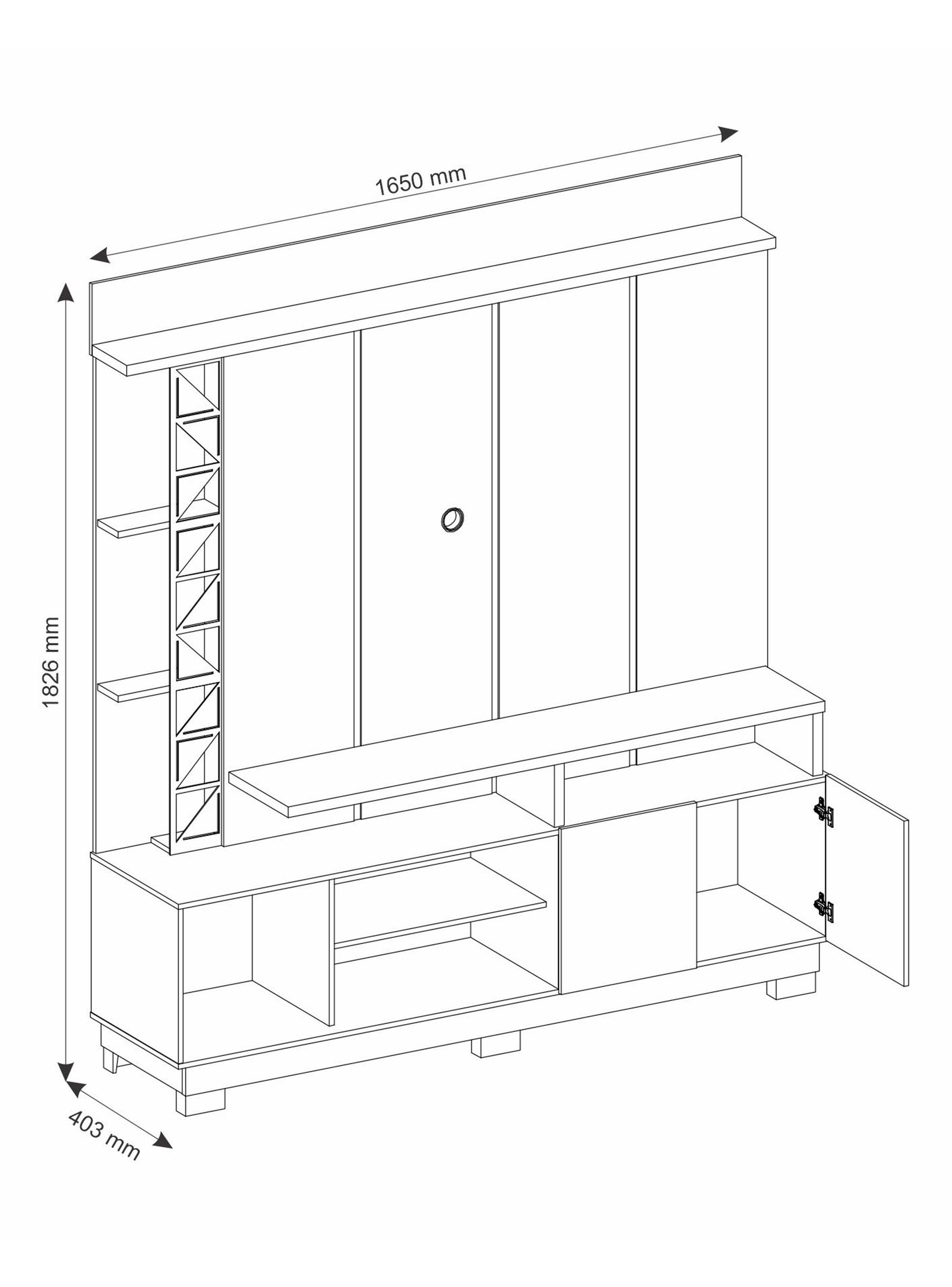 Home TV 60" Vivaz 2 Puertas-1