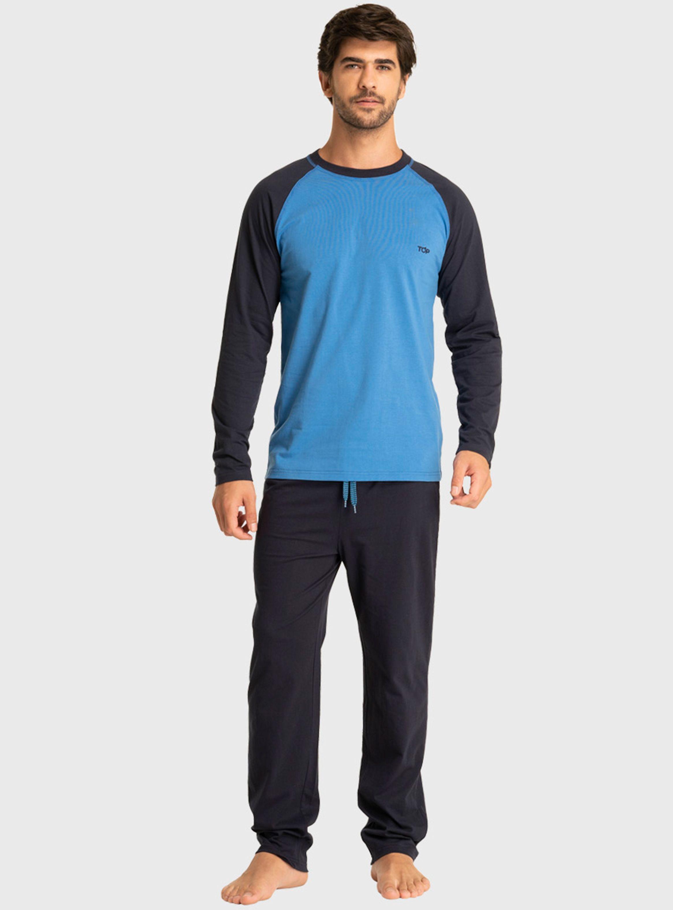 Pijama Algodón Basic Block Liso-0