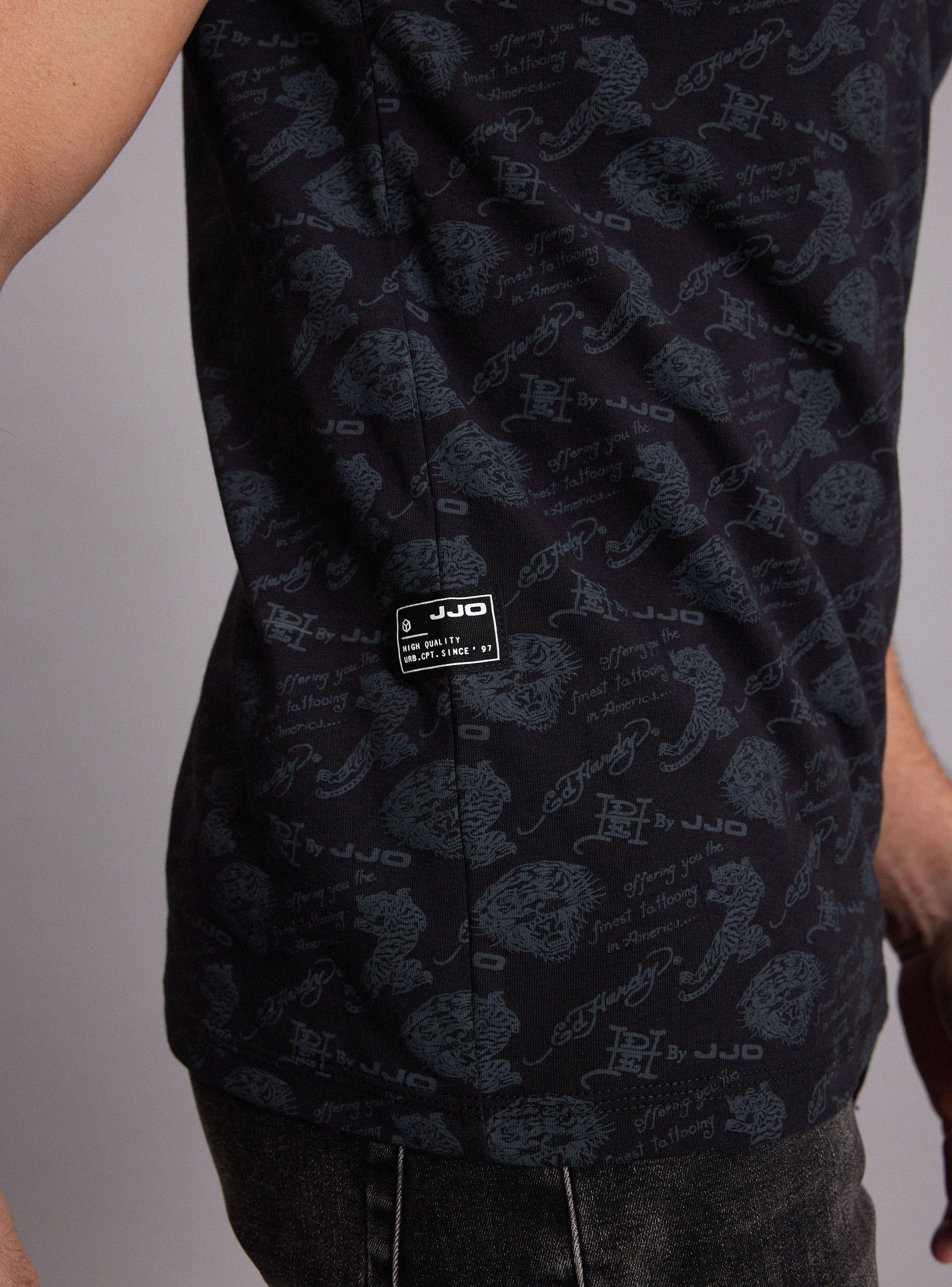 Polera Cuello Polo, Full Estampada Ed Hardy-3