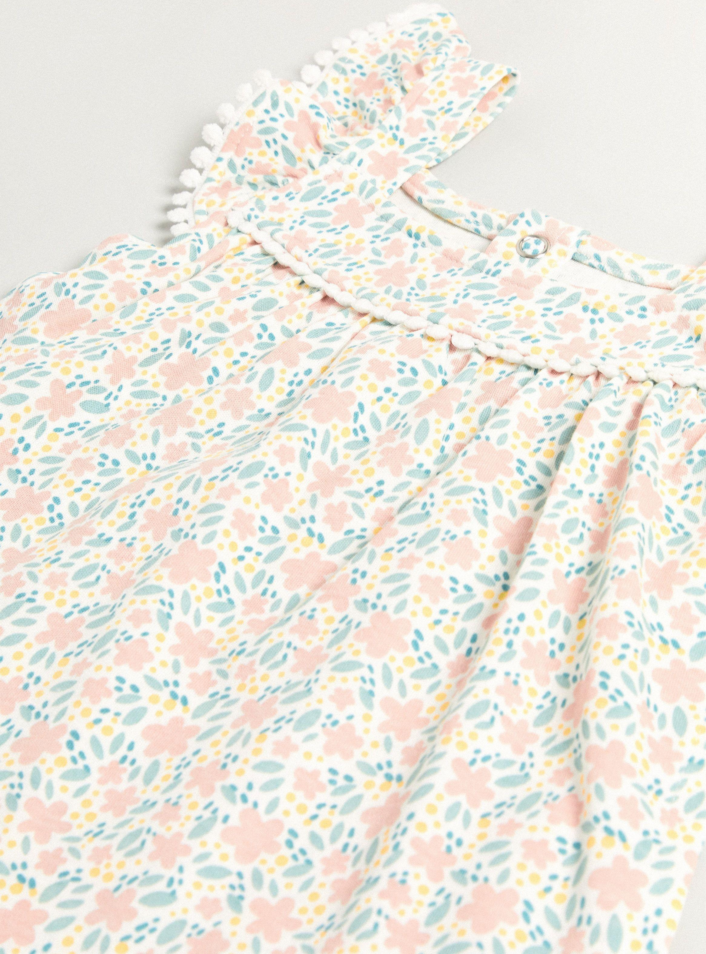Enterito Estampado con Detalles de Pompones-2