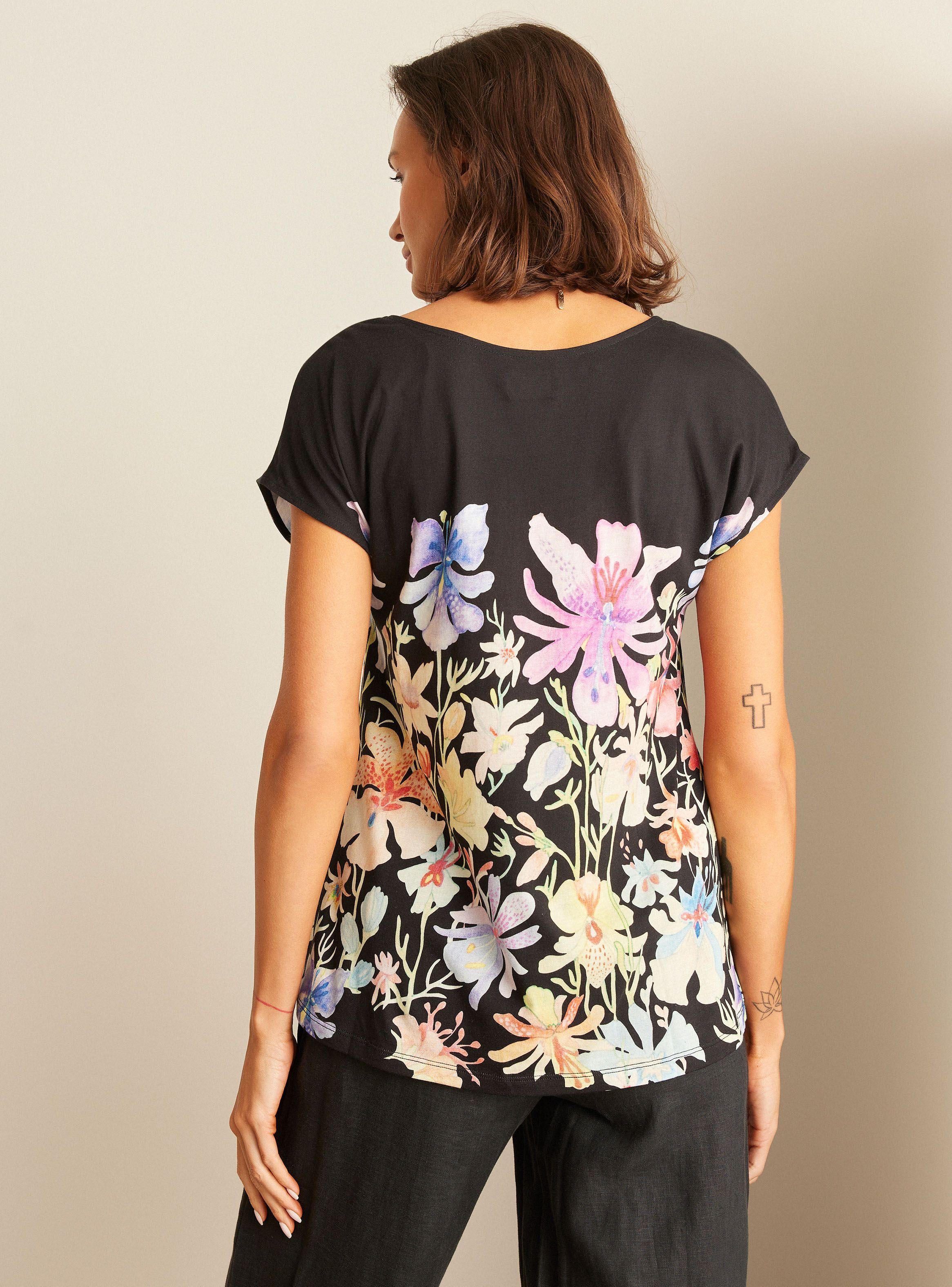 Polera Suelta Estampada Color-1