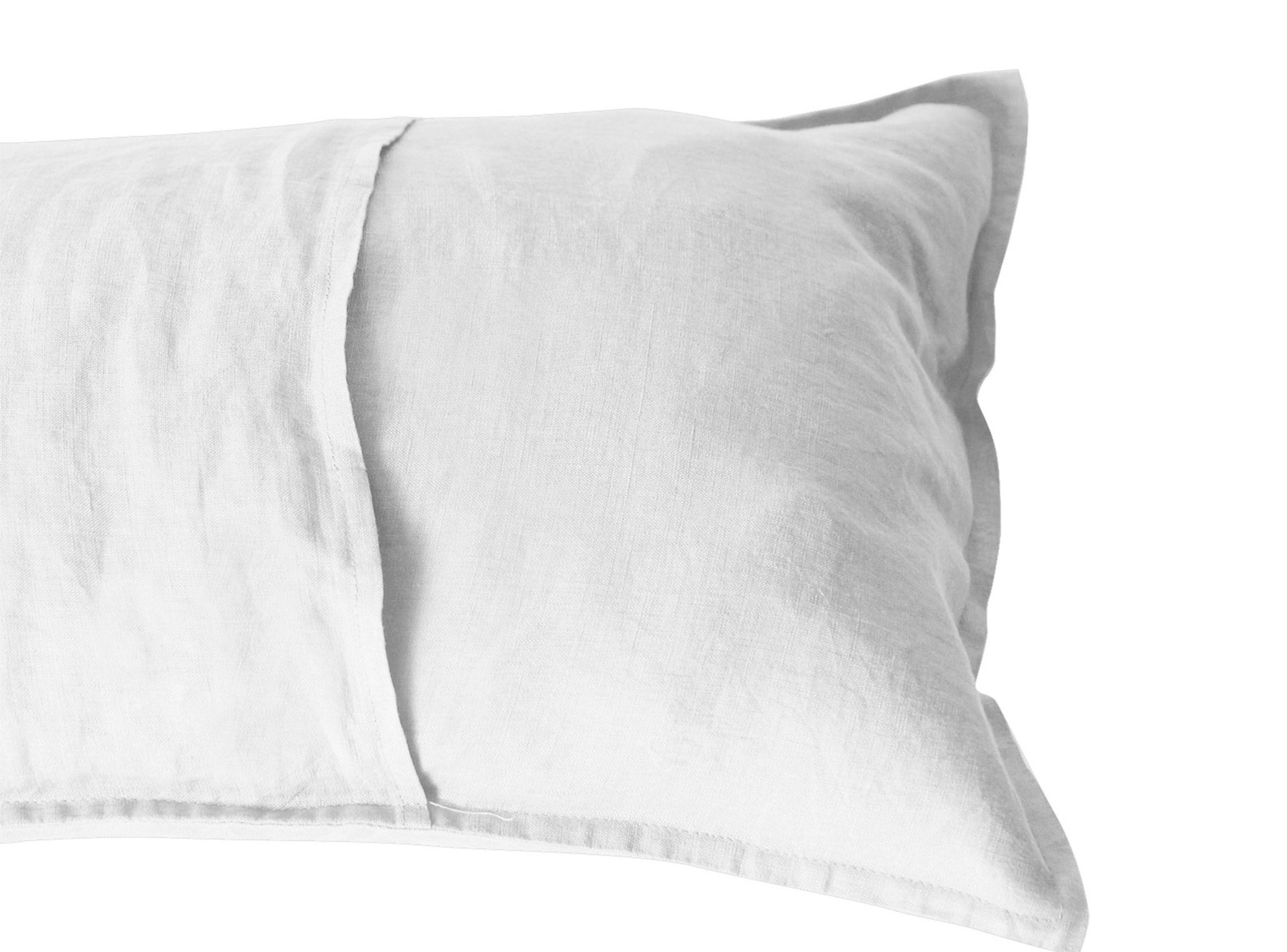 Cojín Lino 30 x 60 cm Carre Blanco Naturalino-1