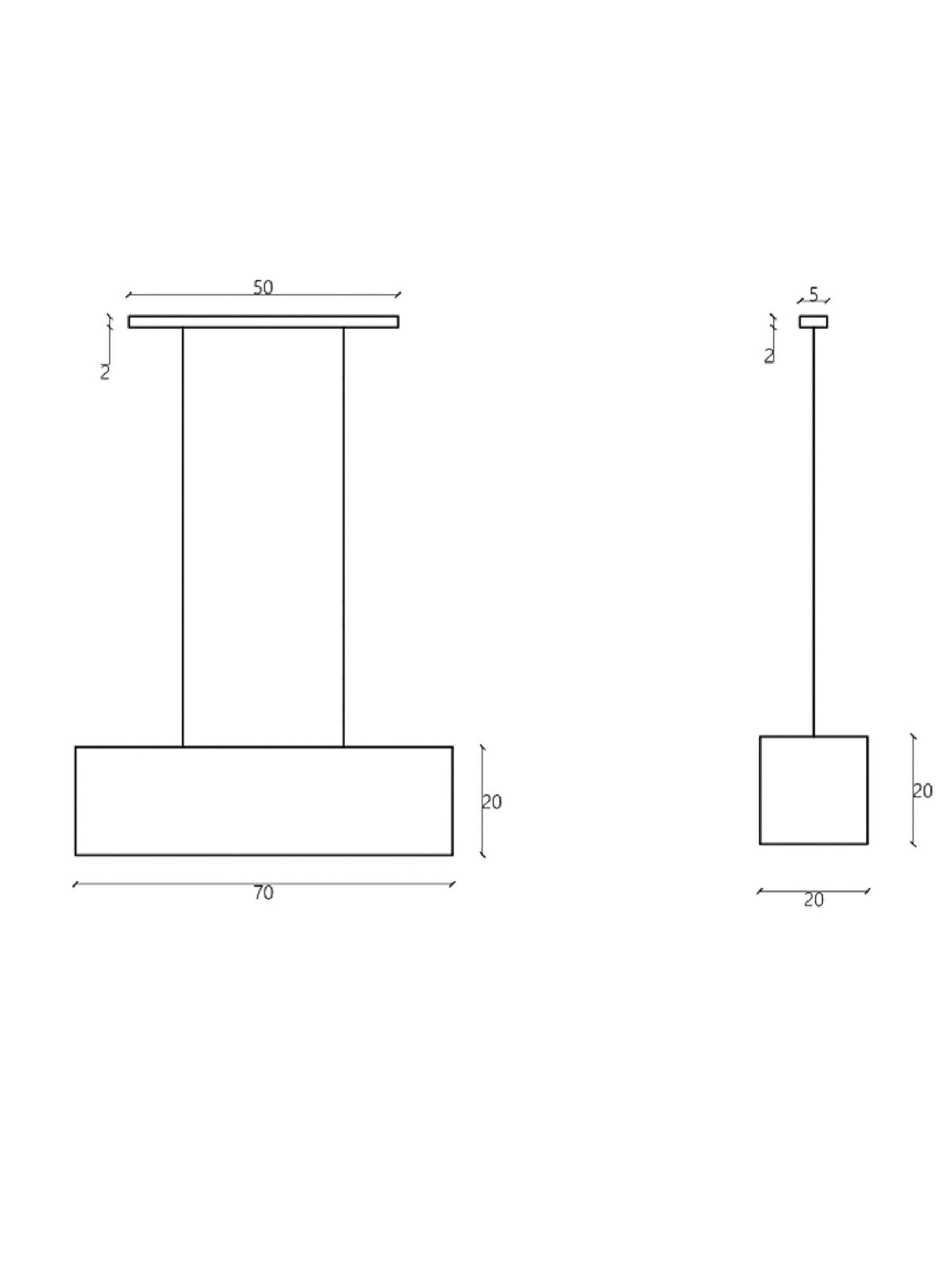 Lámpara Diseño 3 Colgante M100 Crudo-1