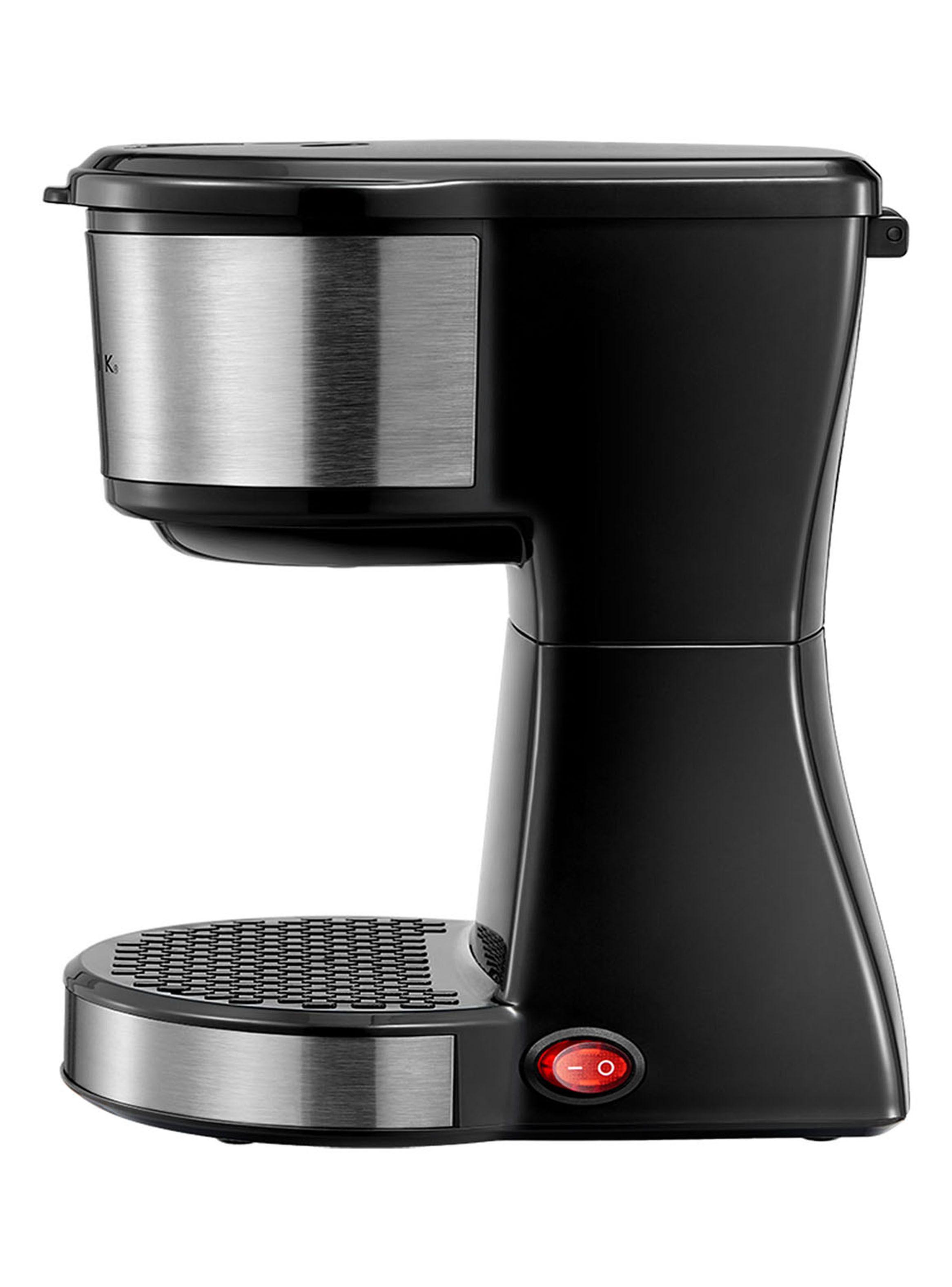 Cafetera de Filtro de 2 Tazas Negro e Inox-1