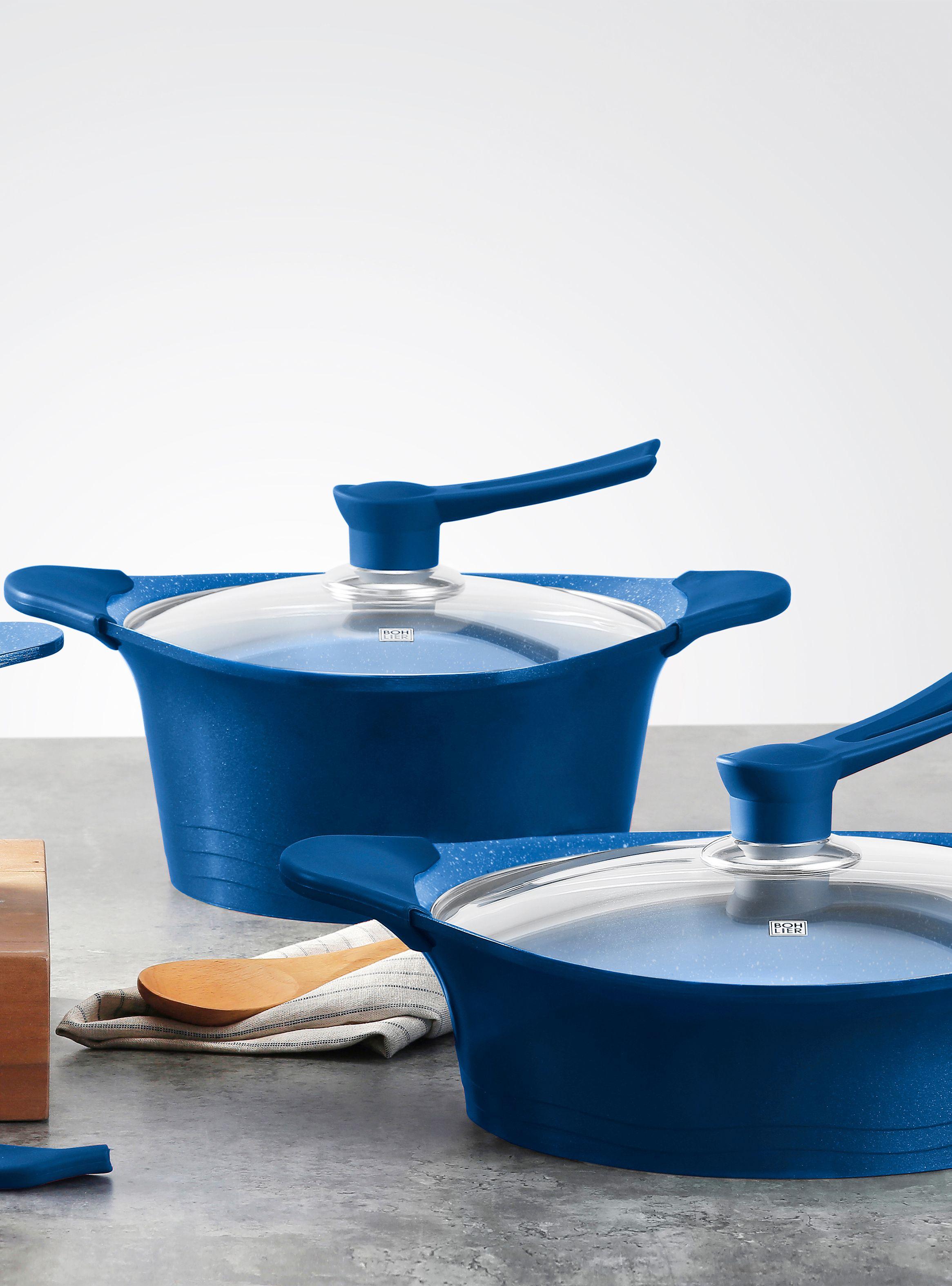 Batería de Cocina 6 Piezas Azul-0