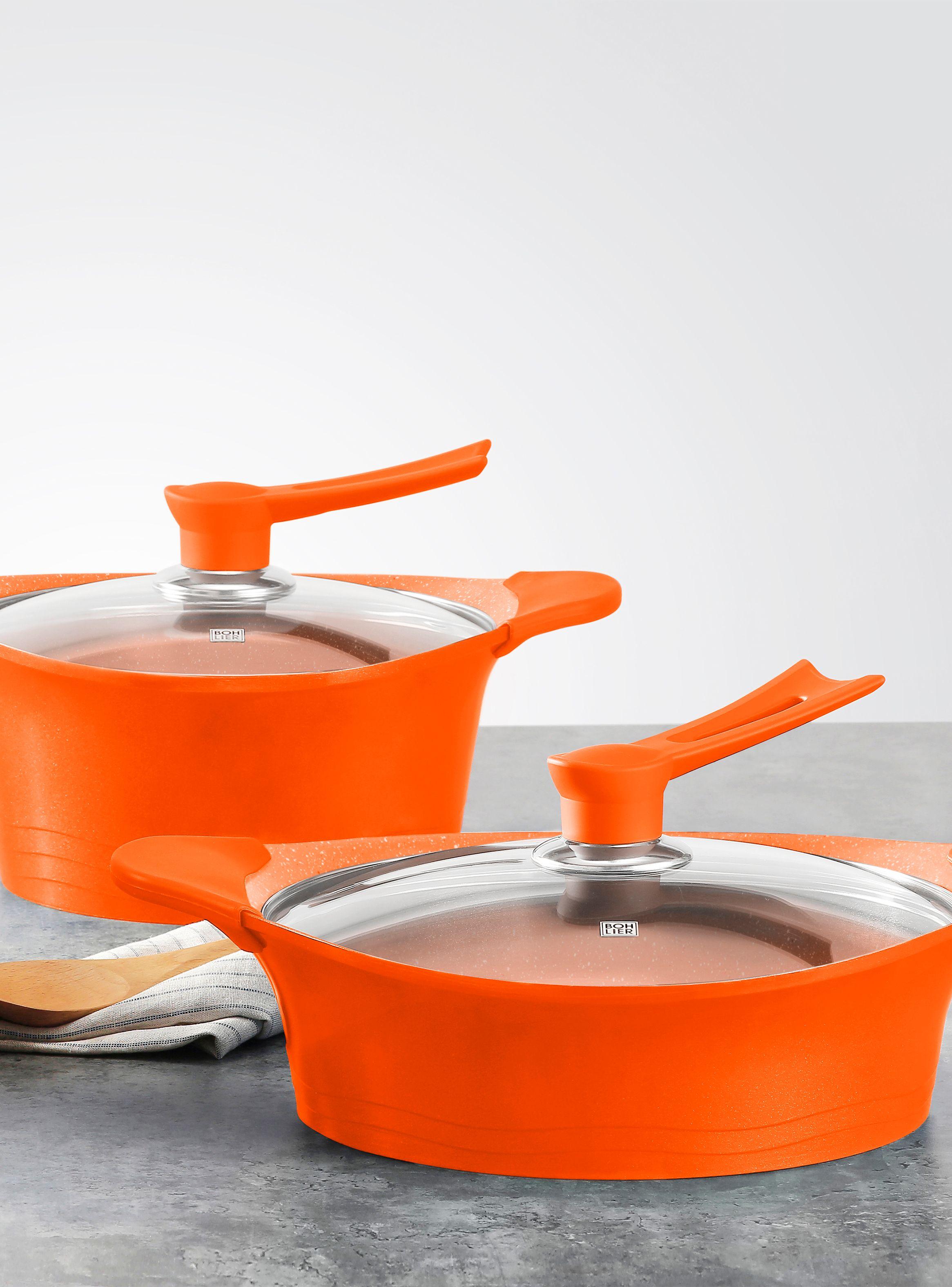 Batería de Cocina 6 Piezas Naranja-0