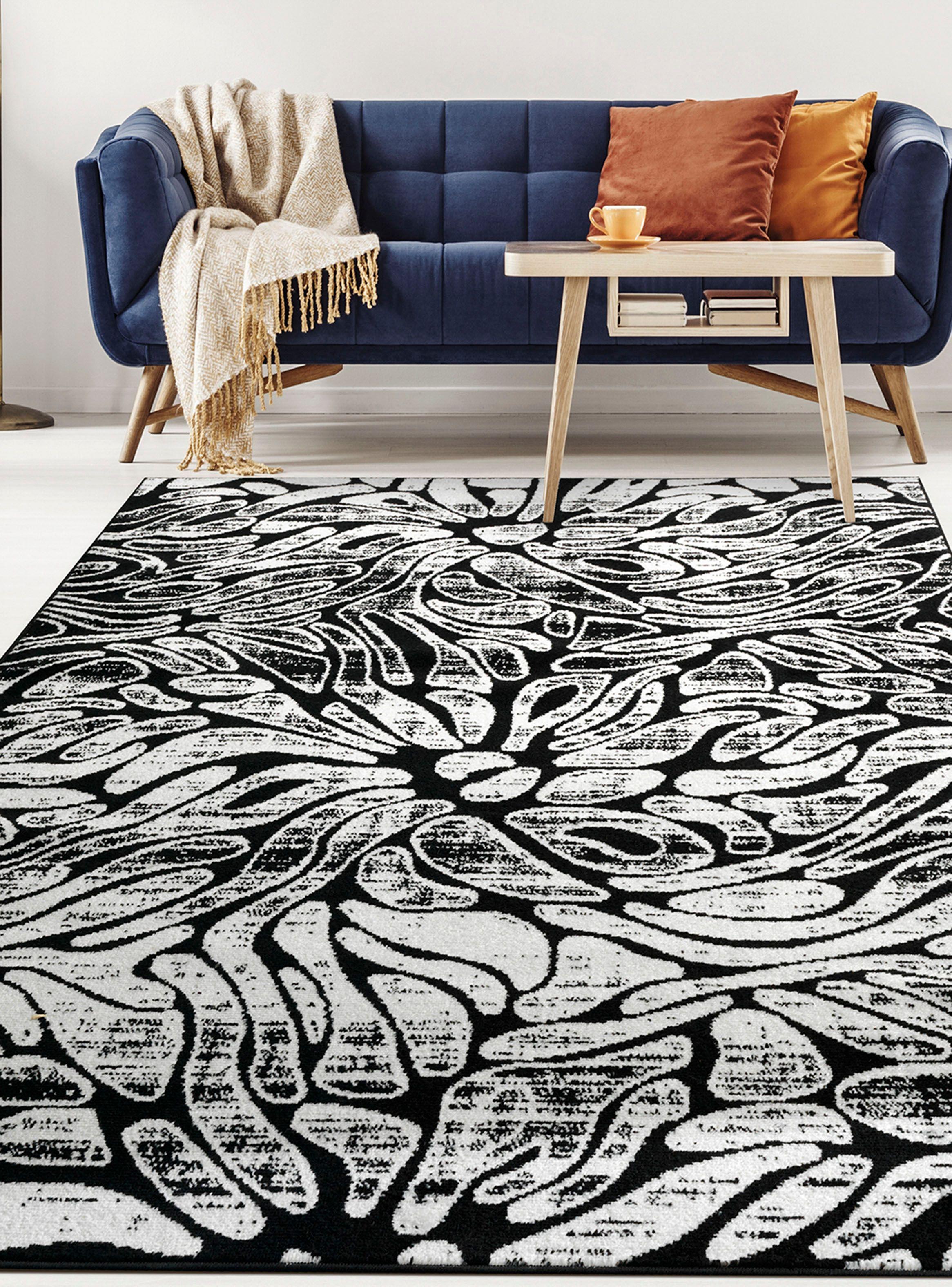 Alfombra Siesta 6028 Negro 120 x 180 cm-5