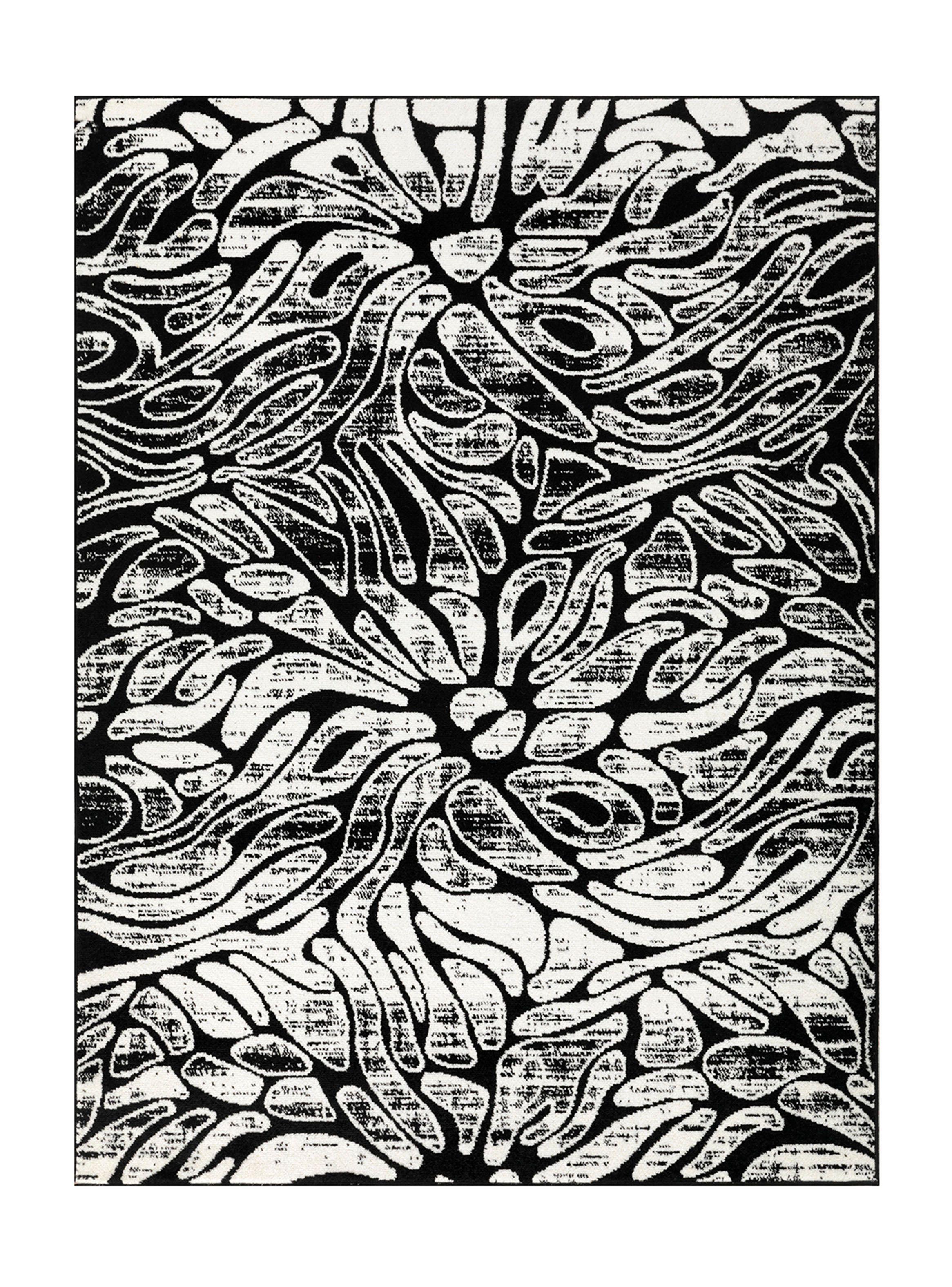 Alfombra Siesta 6028 Negro 120 x 180 cm-0