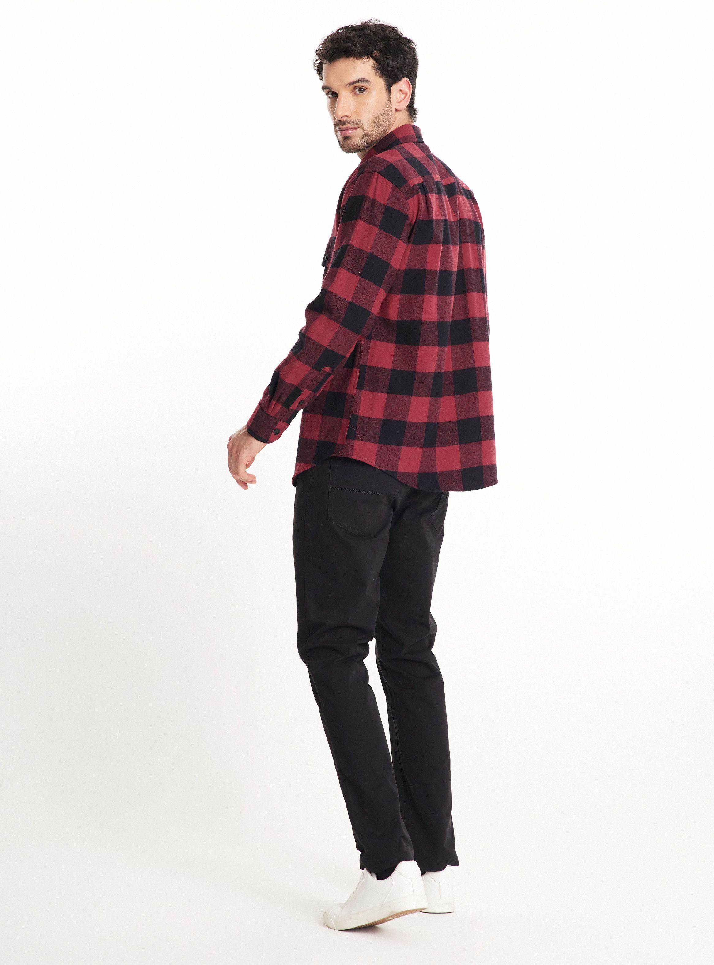 Camisa De Vestir Franela-5