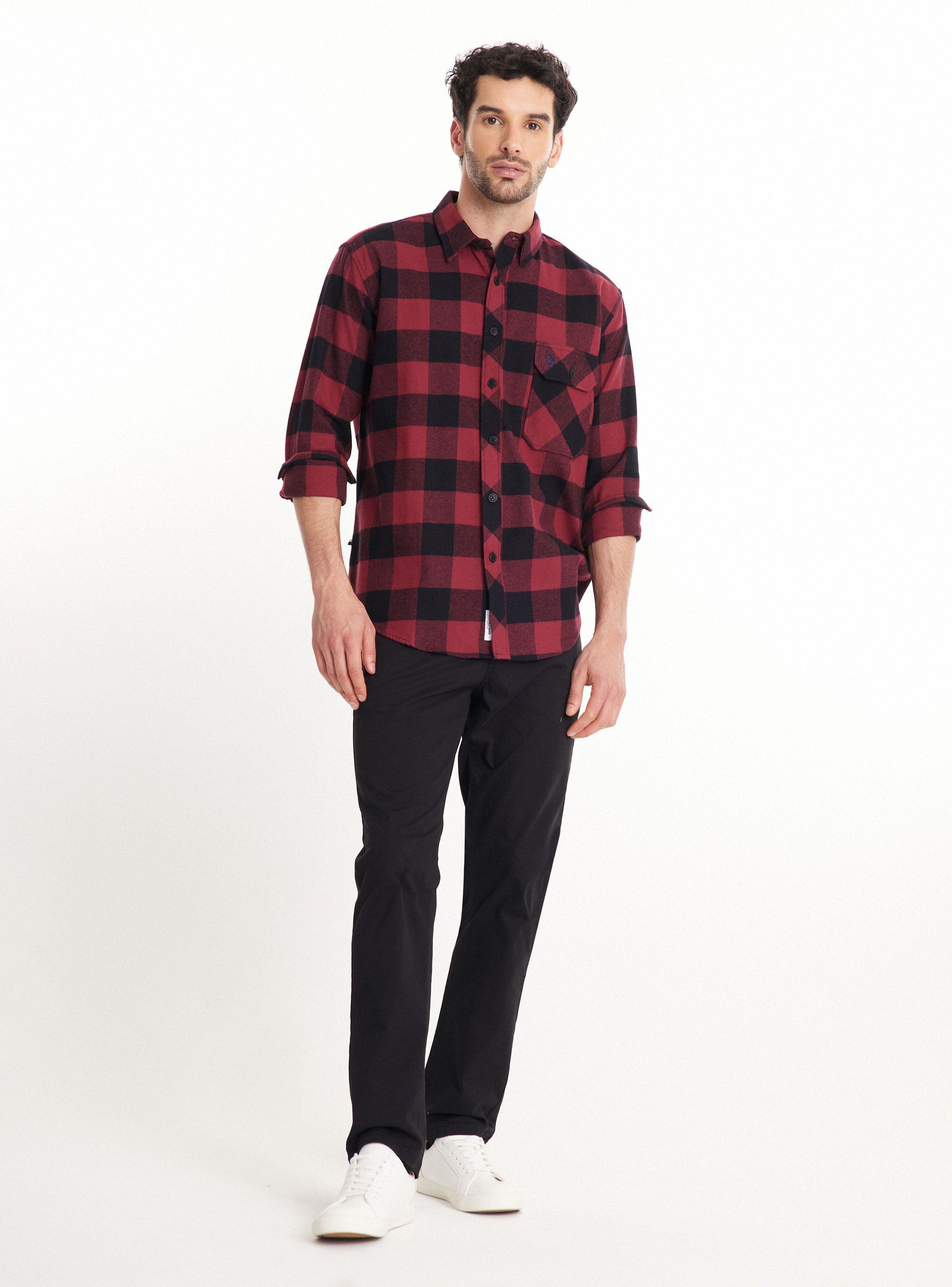Camisa De Vestir Franela-4