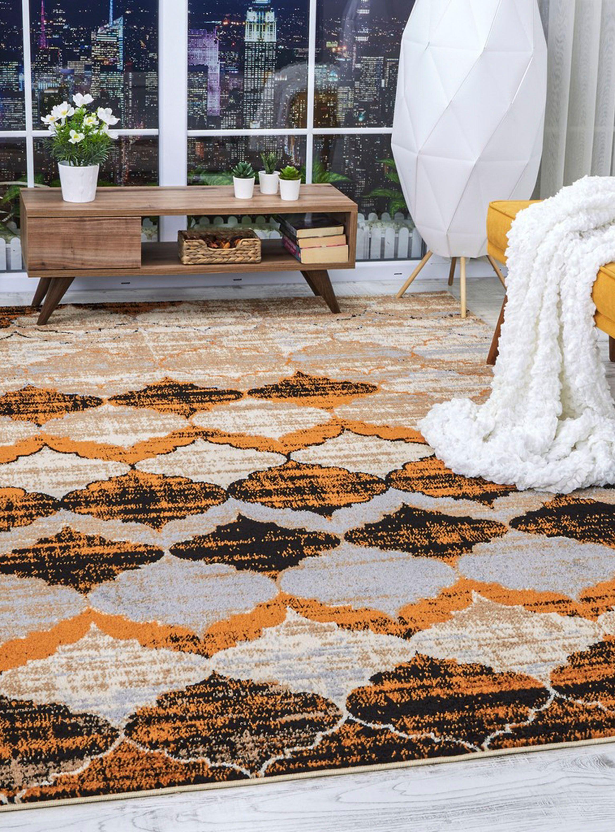 Alfombra 160 x 230 cm Siesta Naranja-4