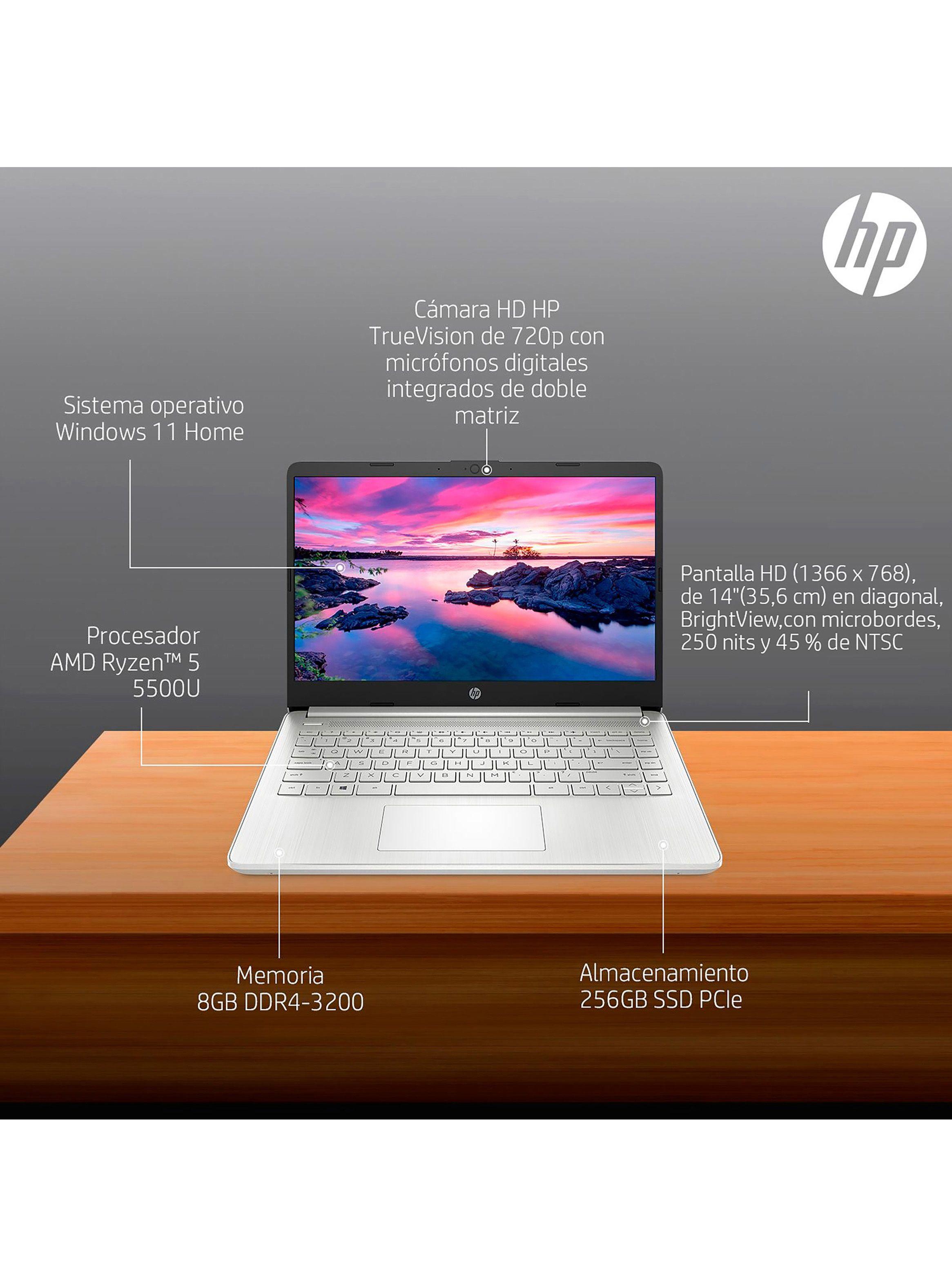 Notebook 14-fq1011la AMD Ryzen 5 5500u 8GB RAM 256GB SSD 14" HD Windows 11 Home-8