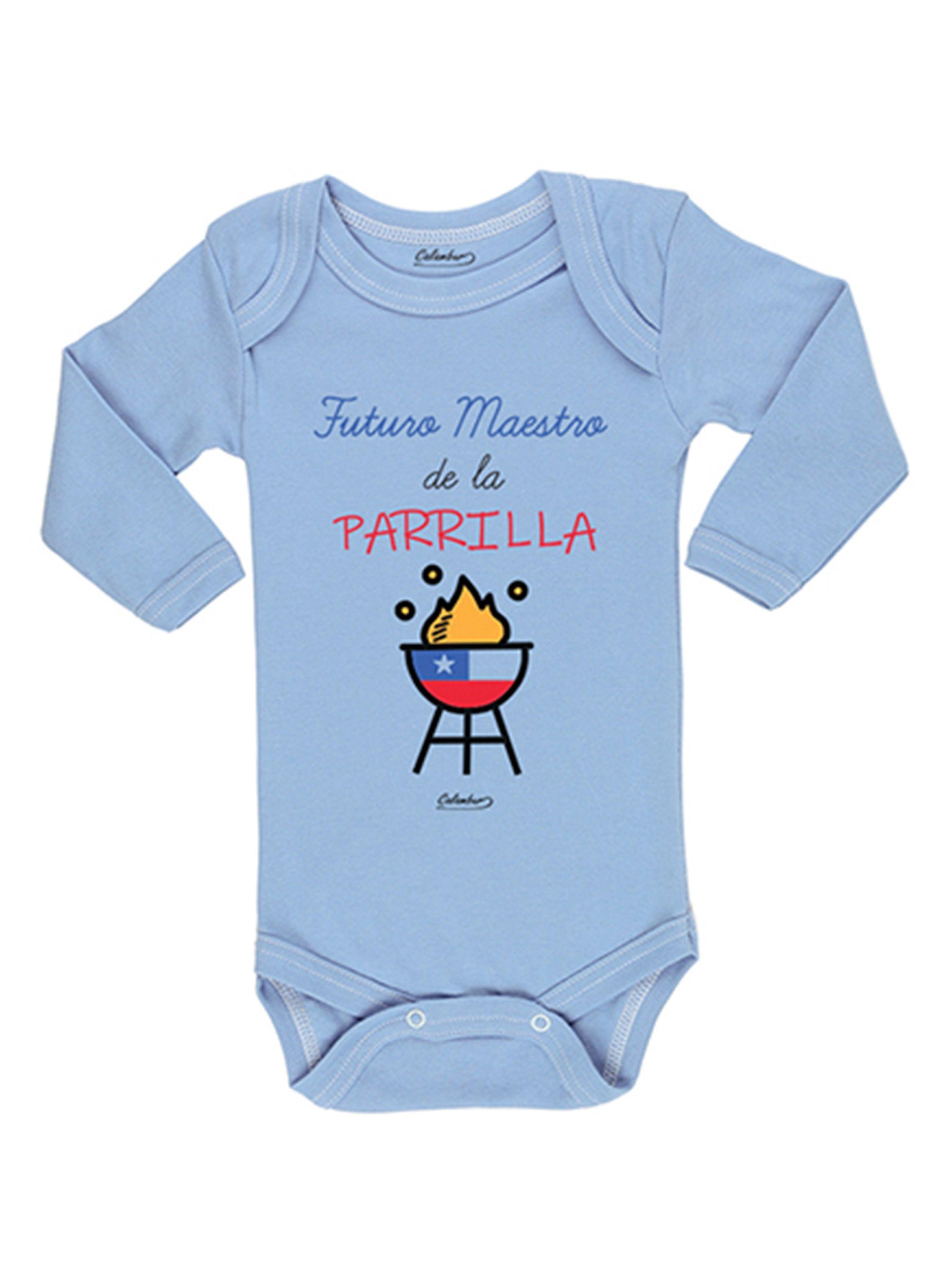 Body Calambur Bebé Yo Soy Tu Hijo Futuro Maestro Parrilla-0