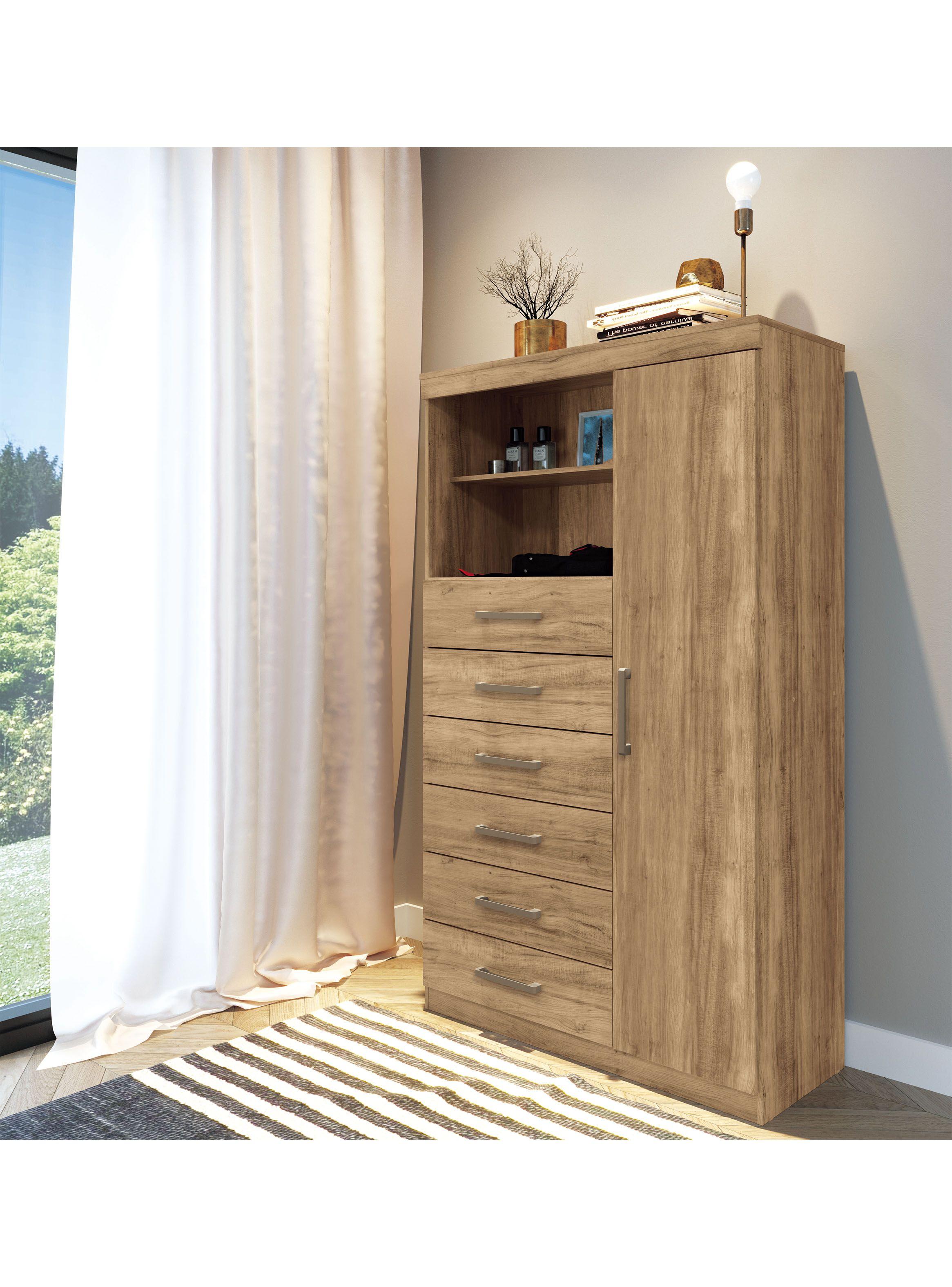 Cómoda Maraba 1 Puerta 6 Cajones-3