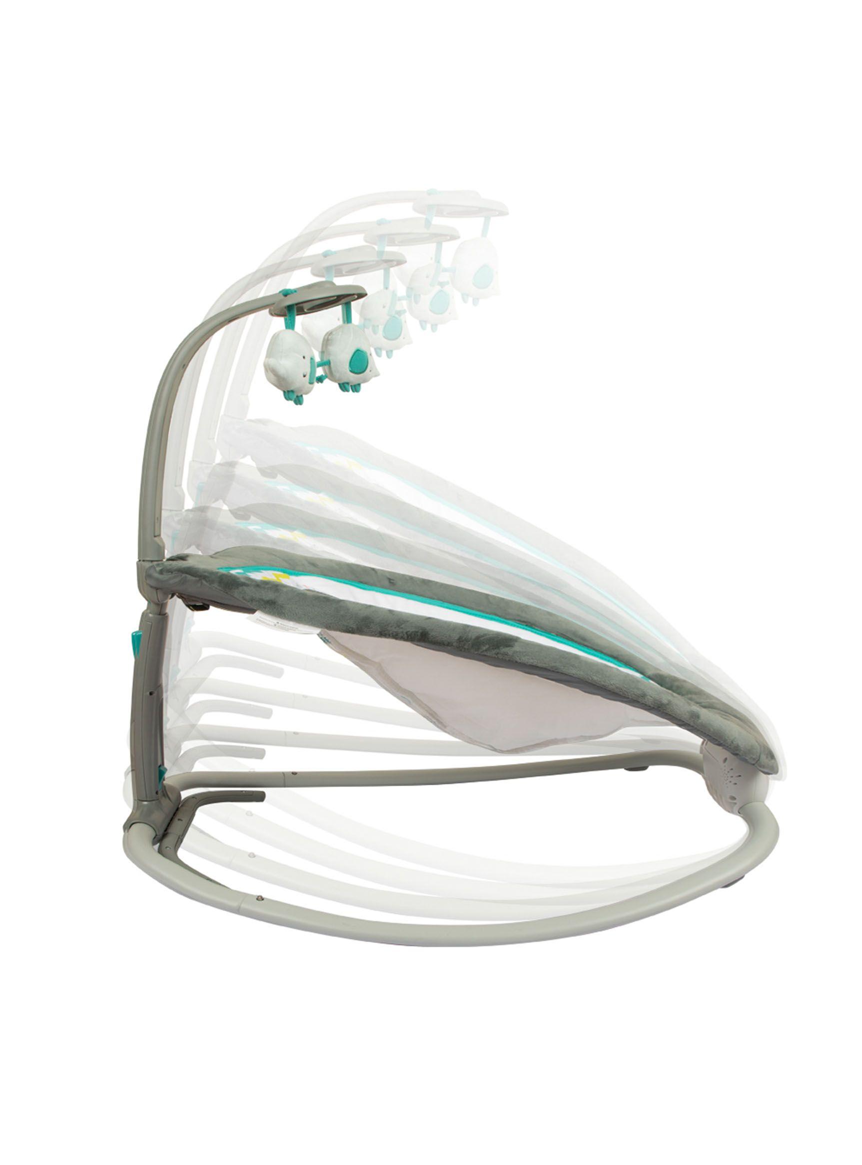 Silla Nido Mecedora Plegable Plástico Verde-4