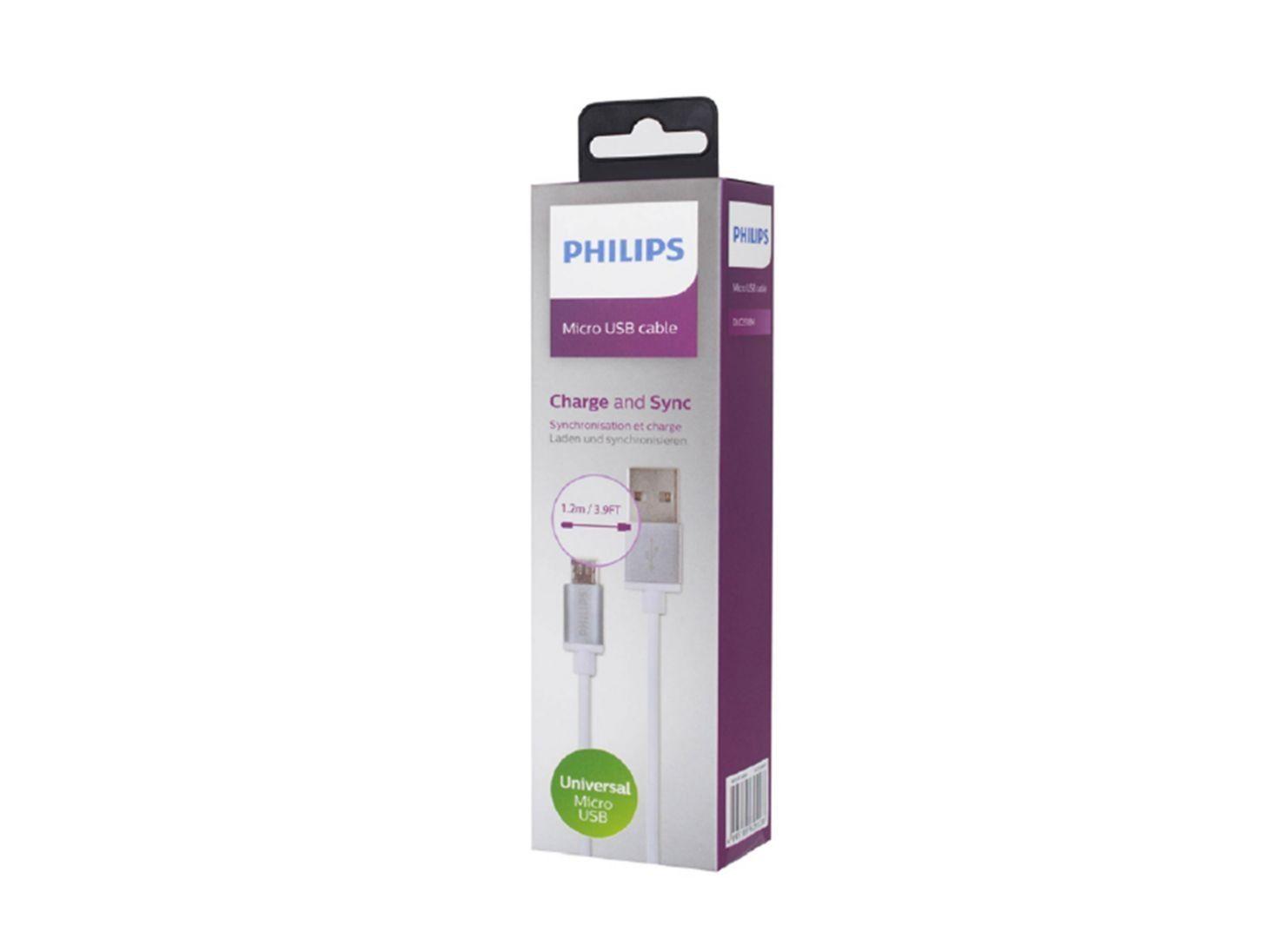 Cable Philips USB Blanco-1
