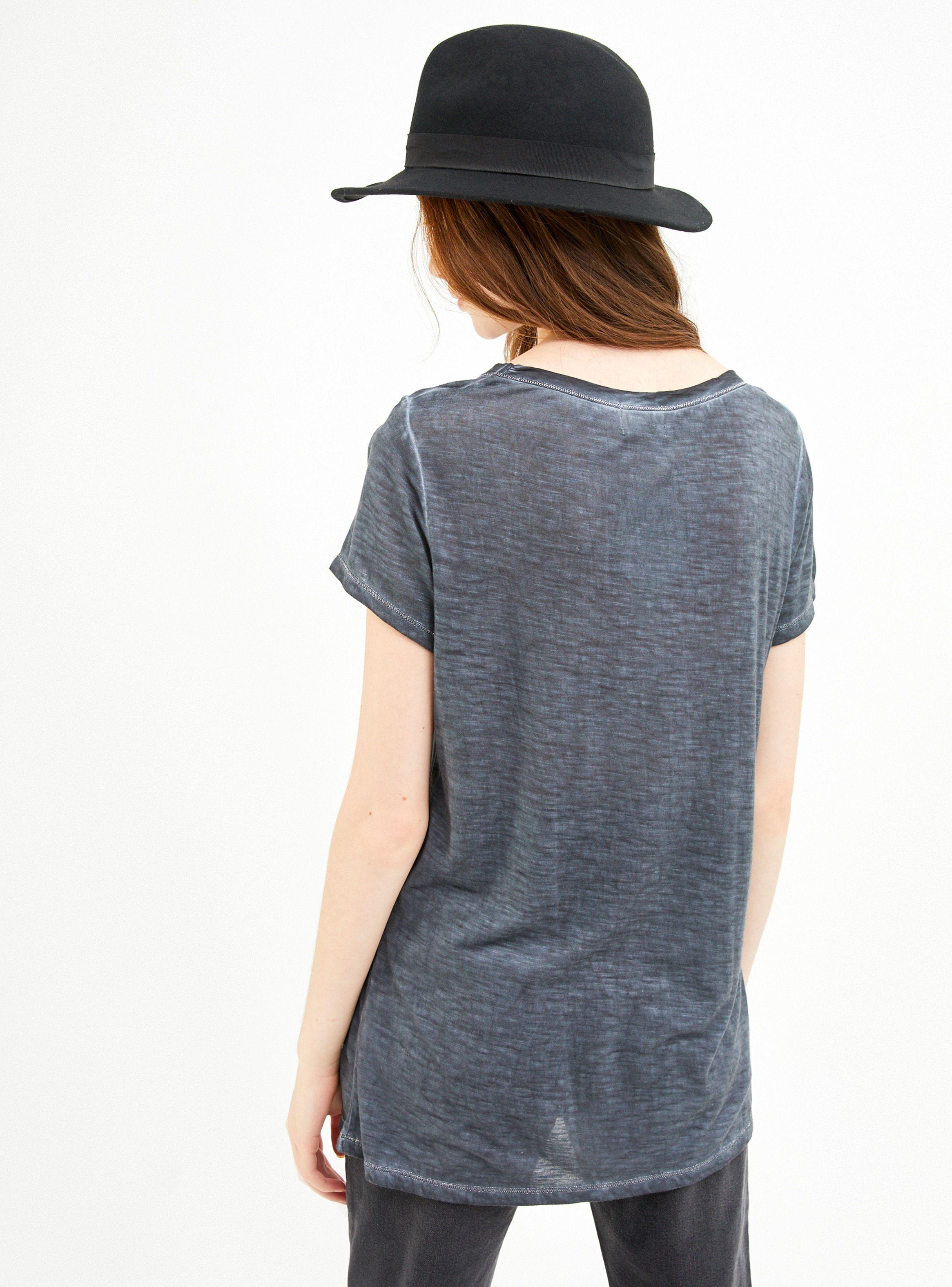 Polera Manga Corta con Cuello de Satin Umbrale Woman-1