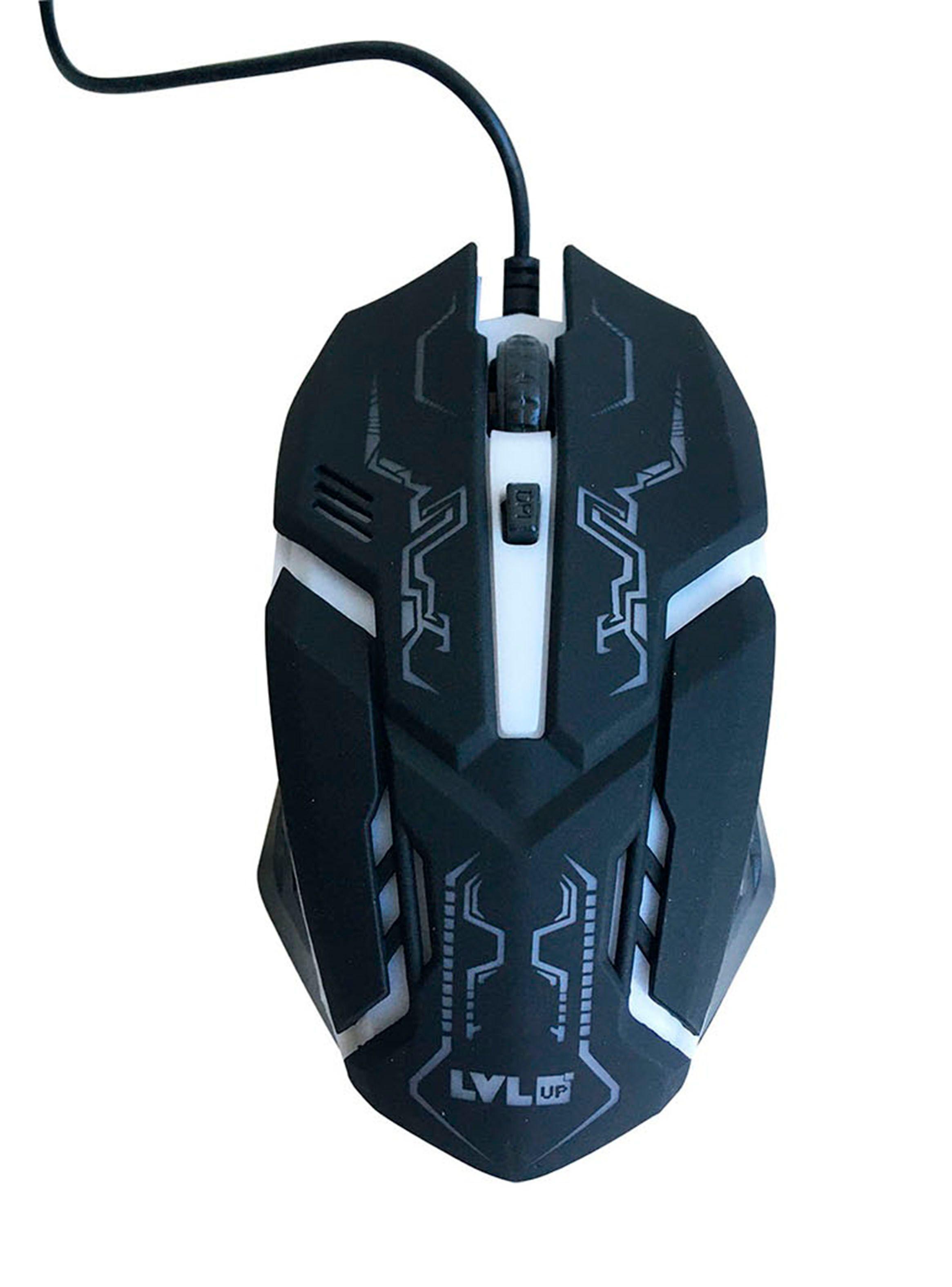 Mouse Gamer Negro con Luz RGB LU737-NOC-0