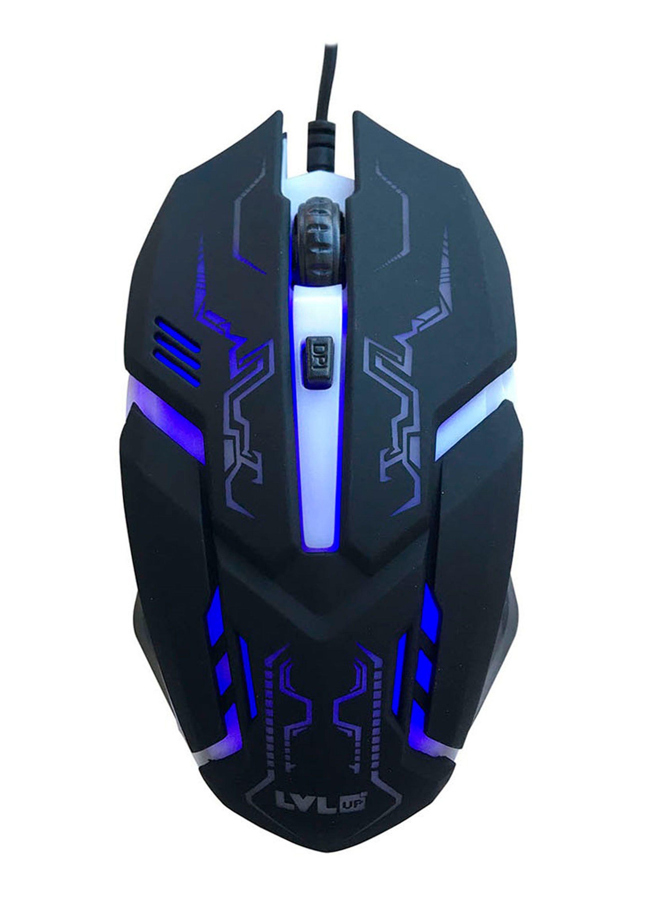 Mouse Gamer Negro con Luz RGB LU737-NOC-2