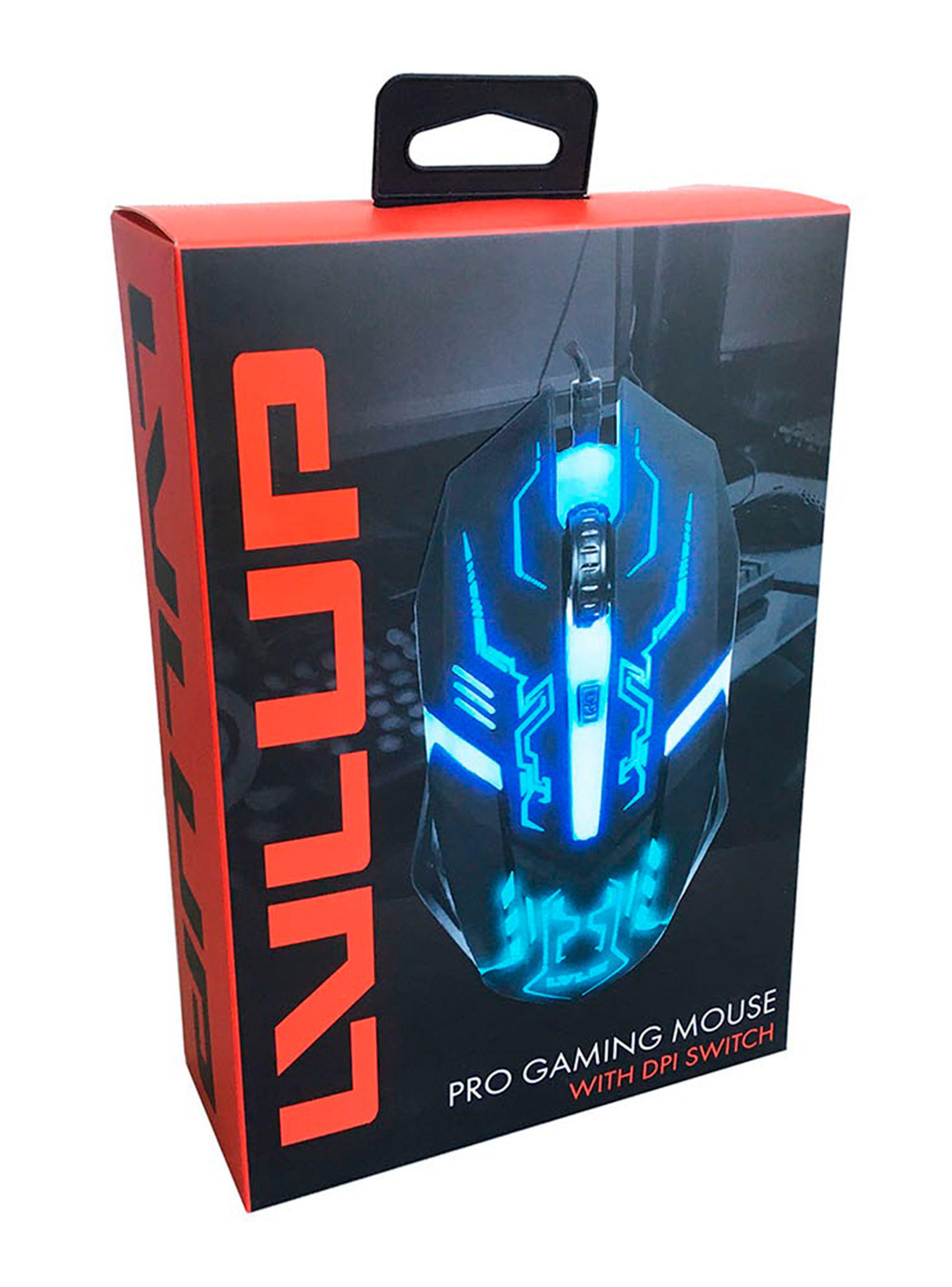 Mouse Gamer Negro con Luz RGB LU737-NOC-5