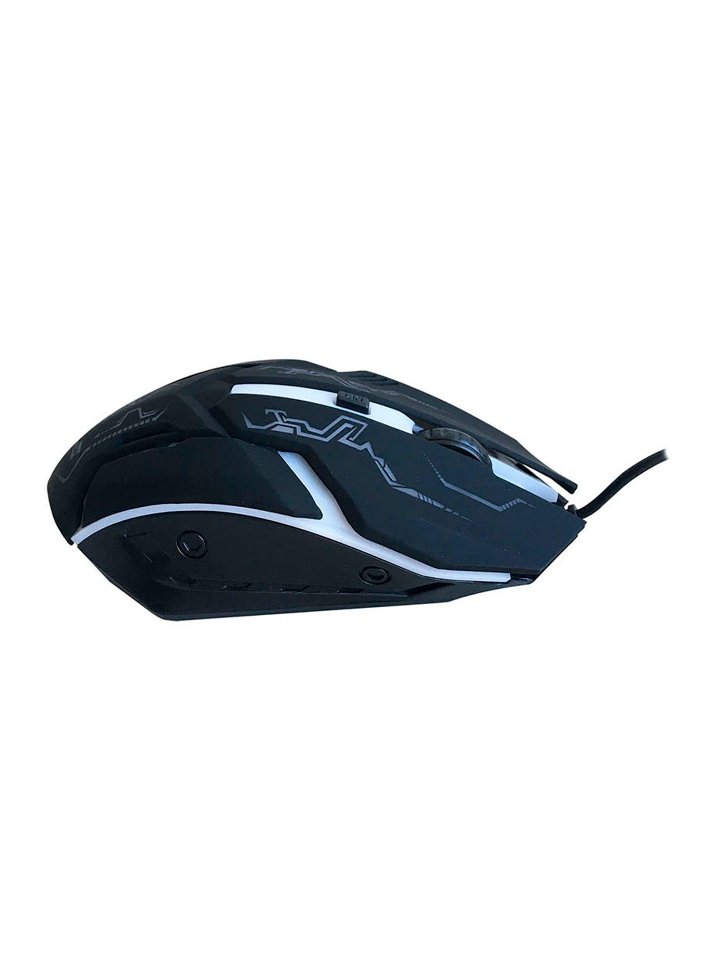 Mouse Gamer Negro con Luz RGB LU737-NOC-4