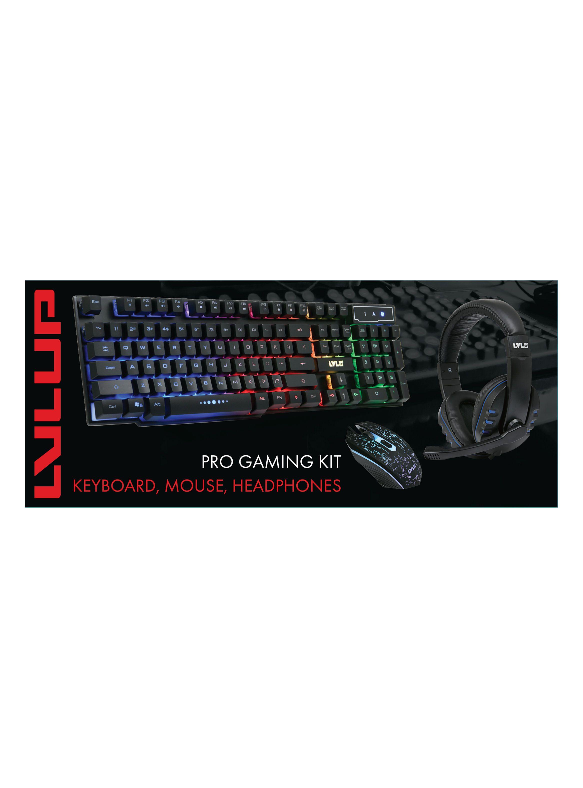 Kit Gamer 3 en 1 con Luces Negro LU745-NOC-2