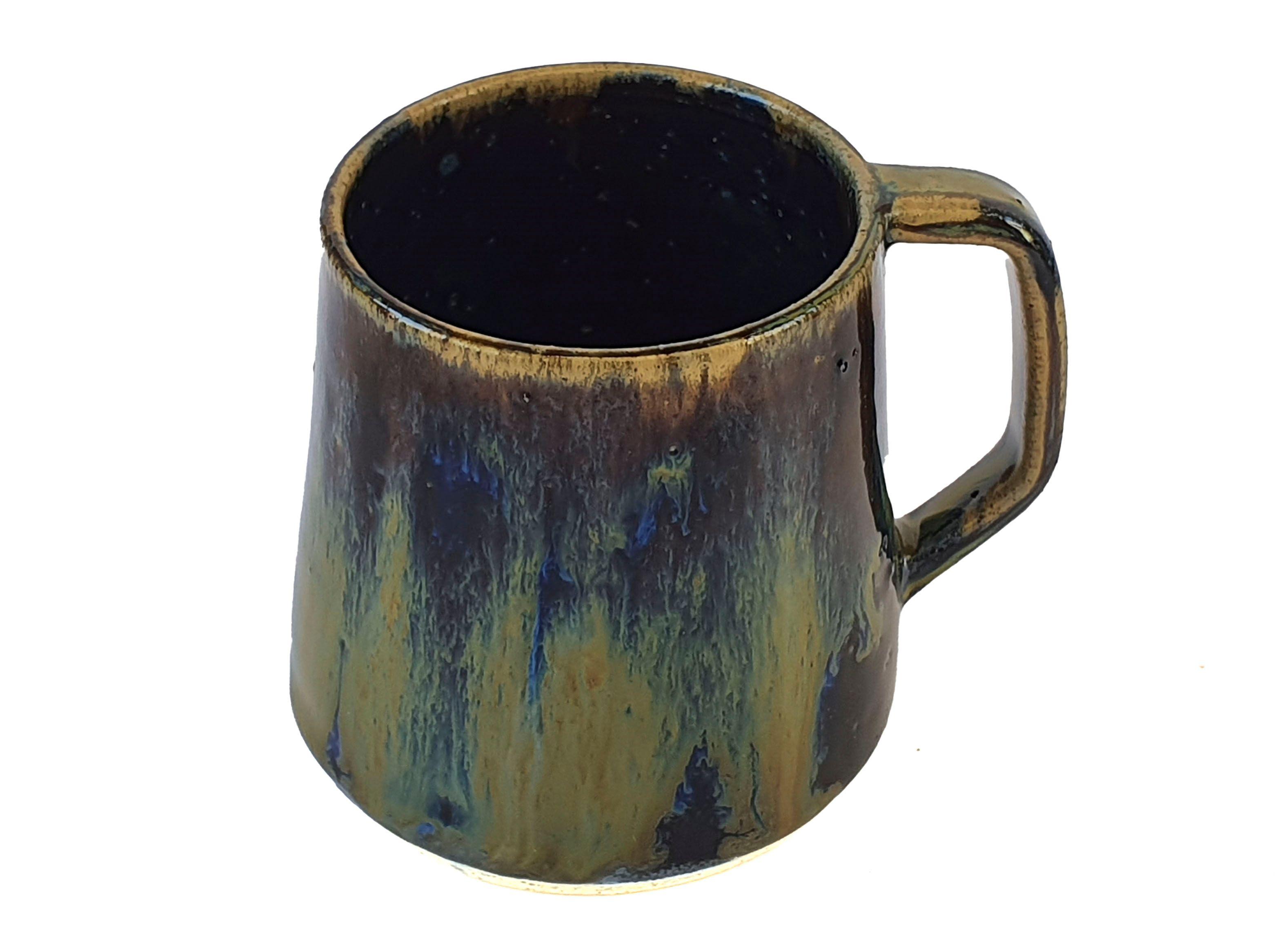 Juego Brigitte Lahsen Cerámicas de Café con Bandeja Azul-2