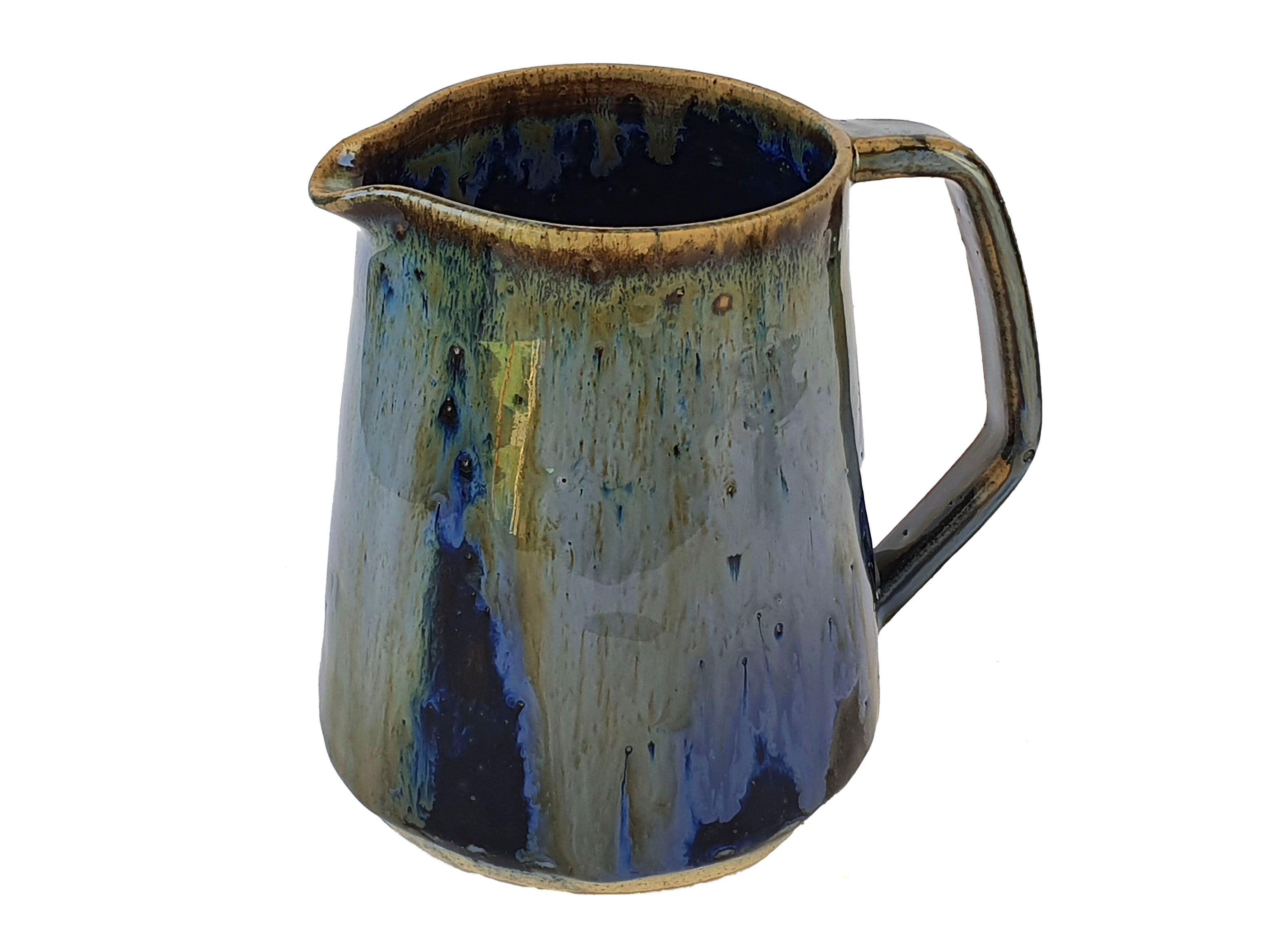 Juego Brigitte Lahsen Cerámicas de Café con Bandeja Azul-1