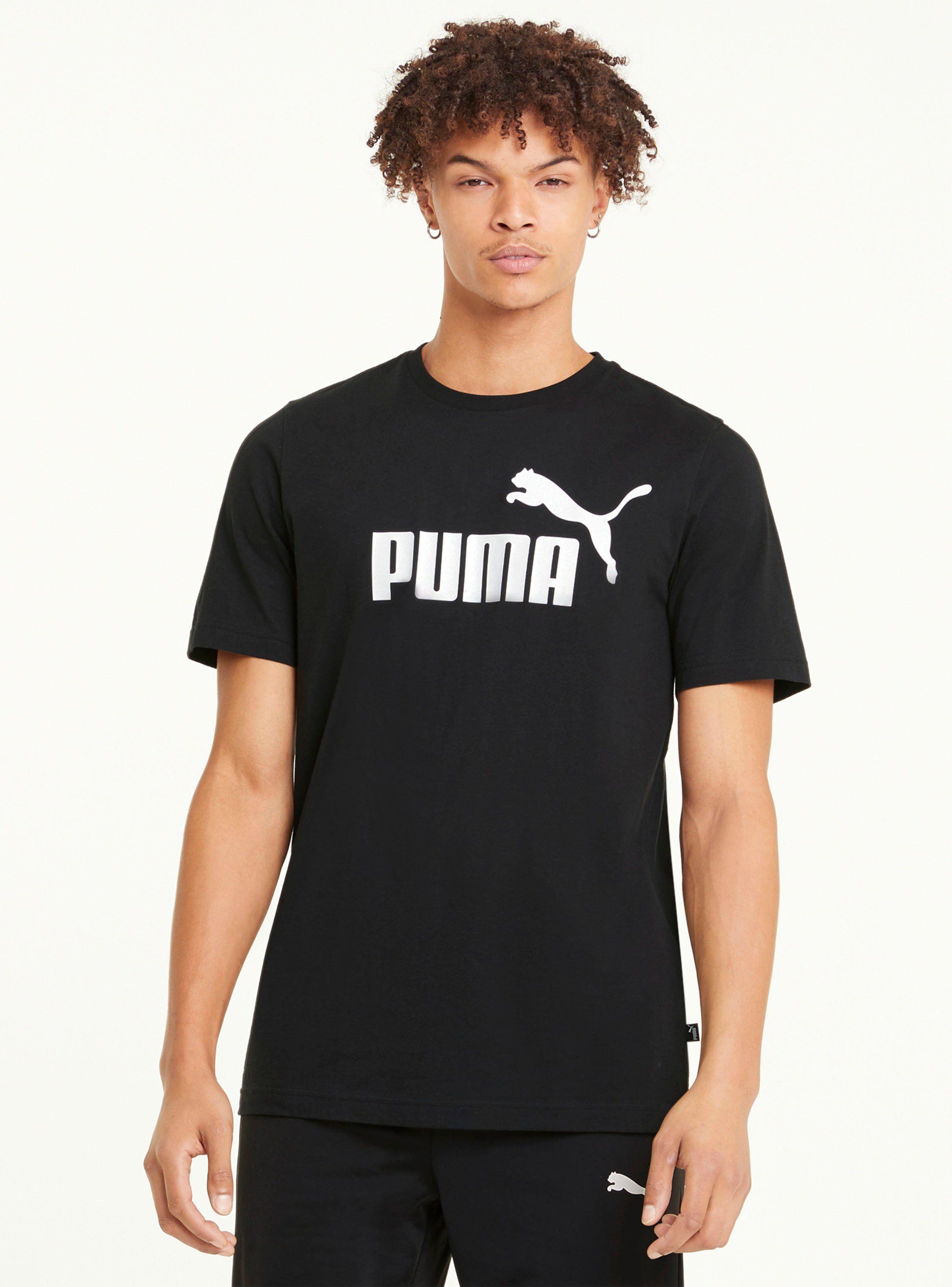 Polera ESS Logo Tee Negro Hombre-3