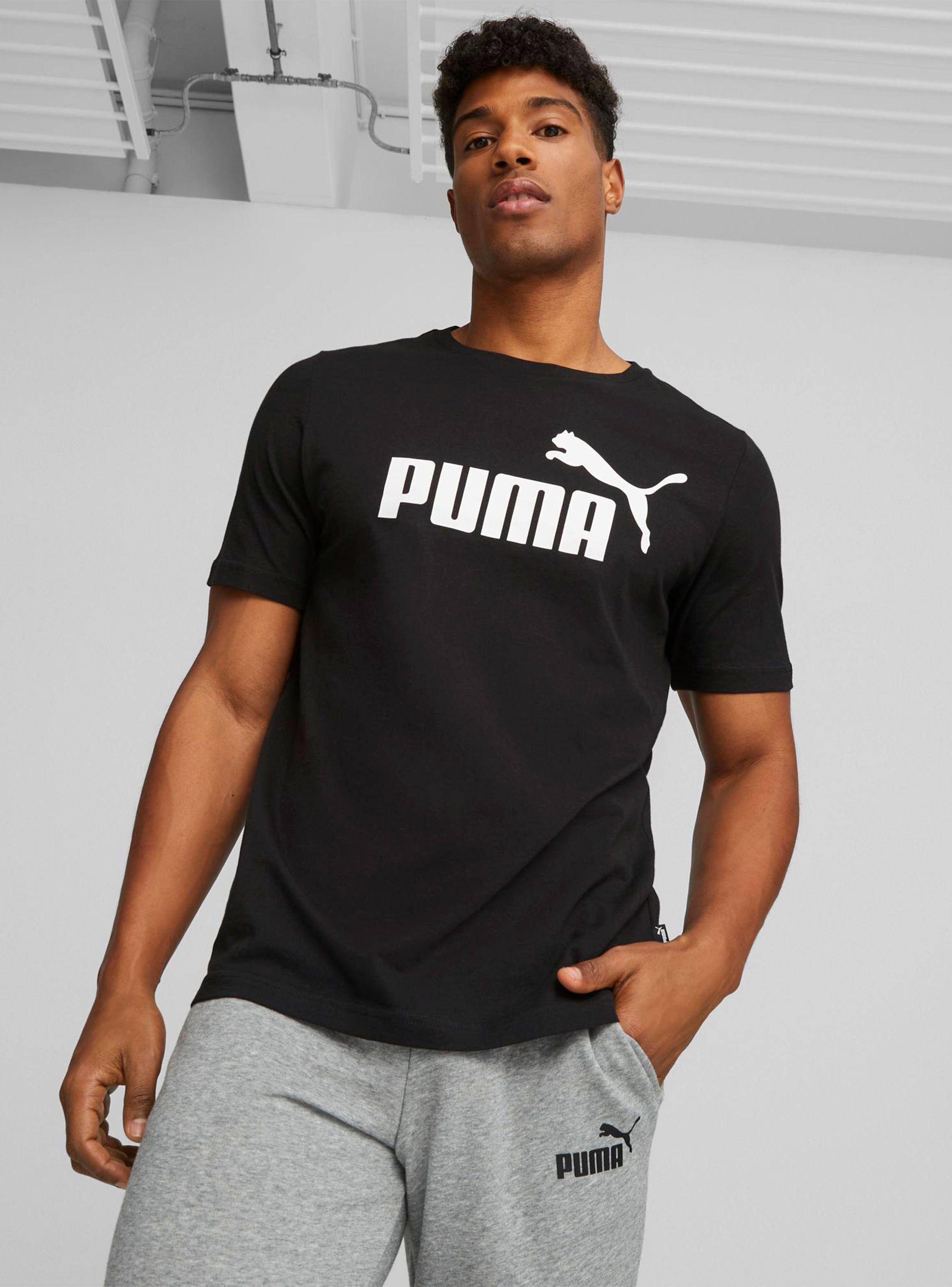 Polera ESS Logo Tee Negro Hombre-0