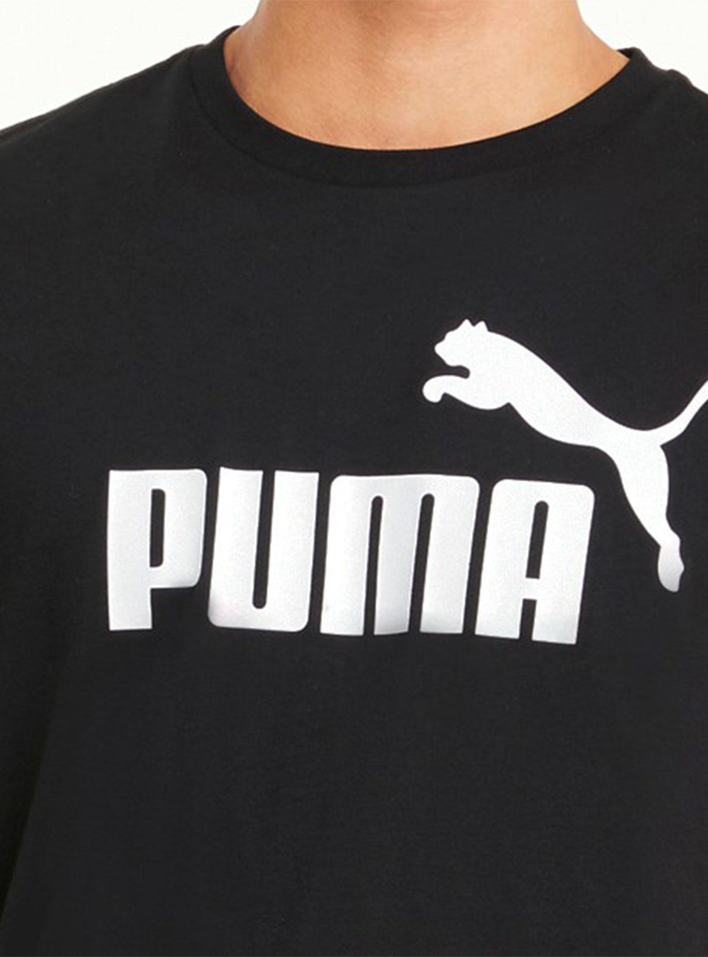 Polera ESS Logo Tee Negro Hombre-2