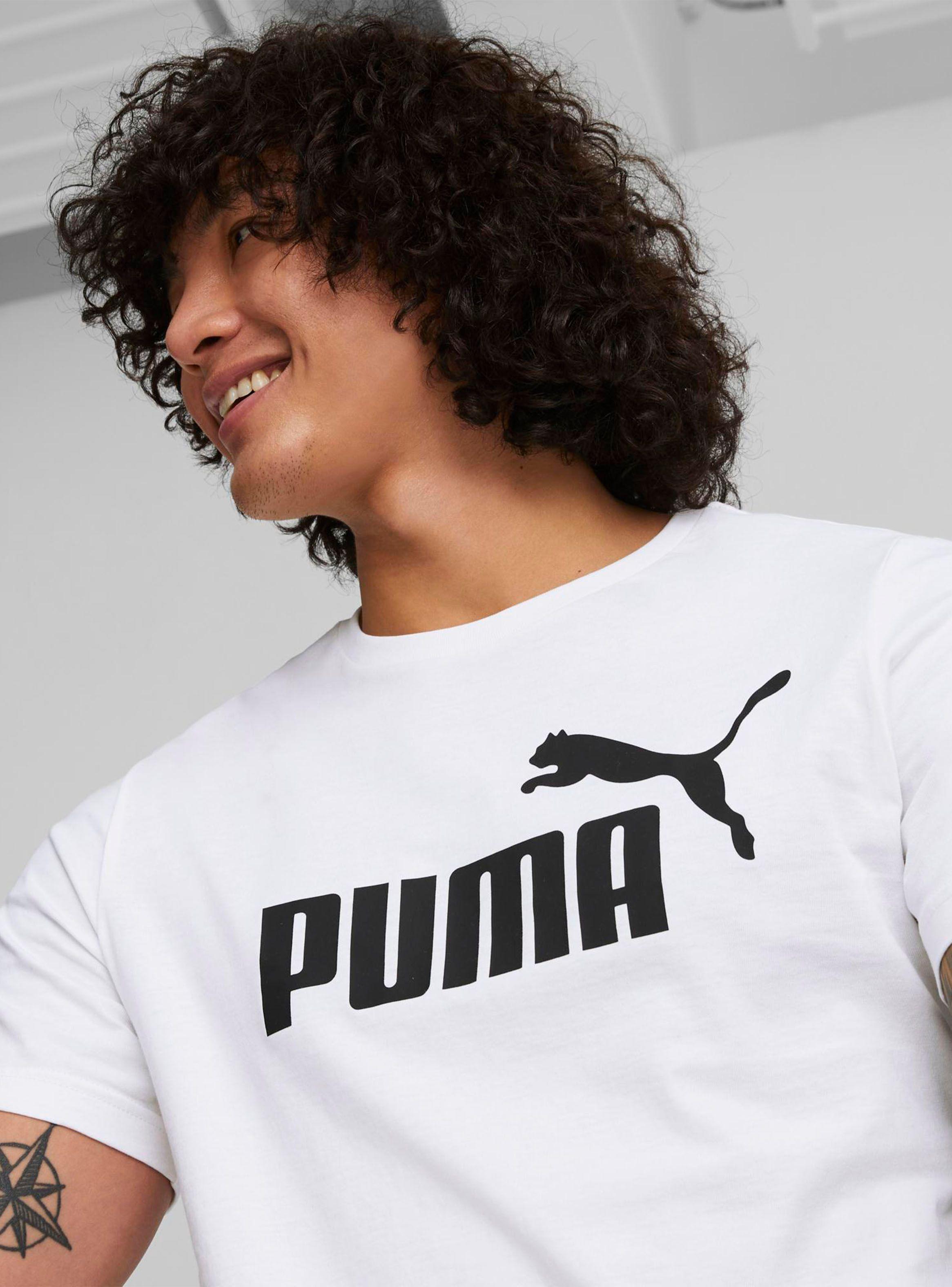 Polera ESS Logo Tee Blanco Hombre-3