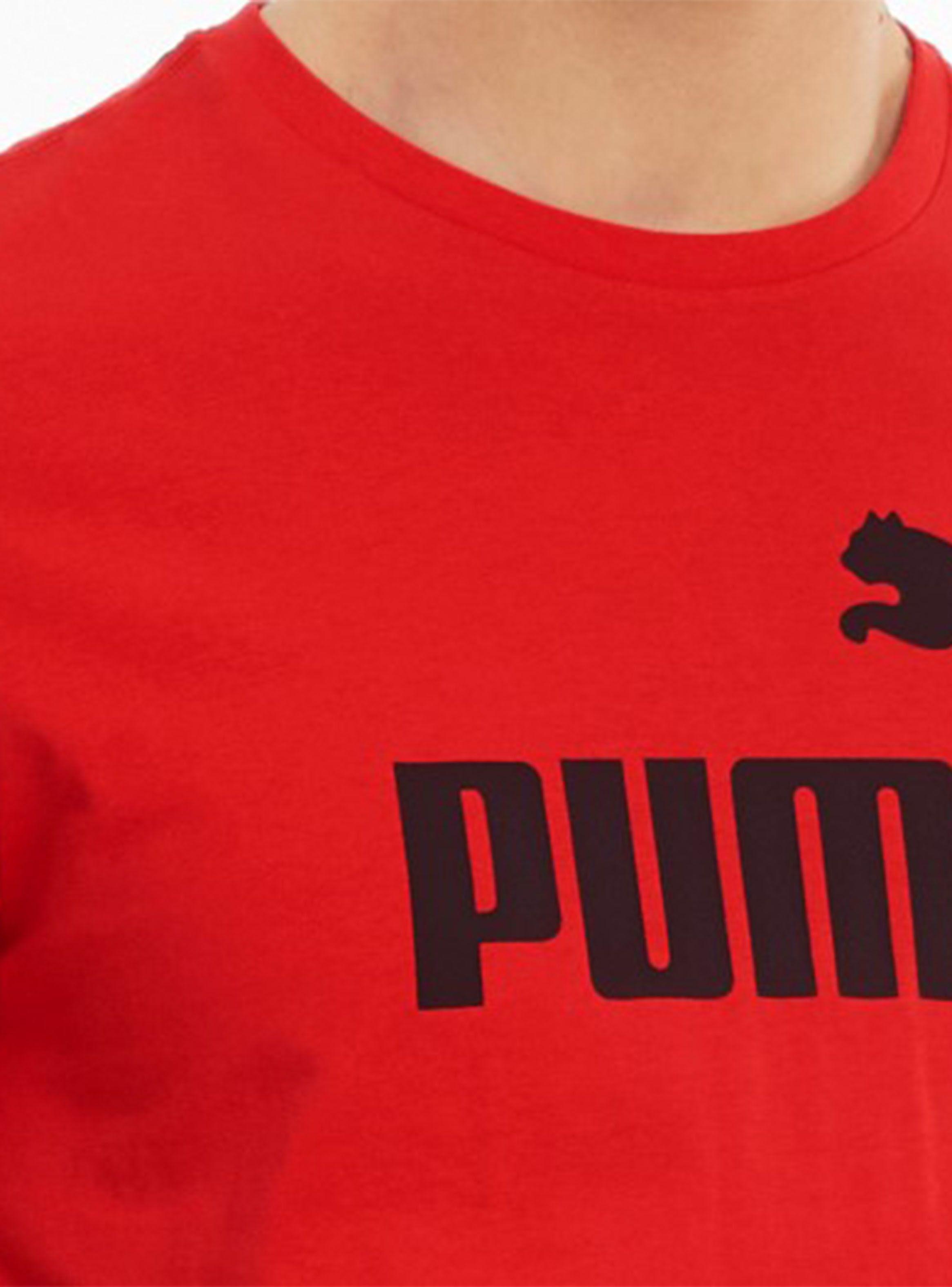 Polera ESS Logo Tee Rojo Hombre-2