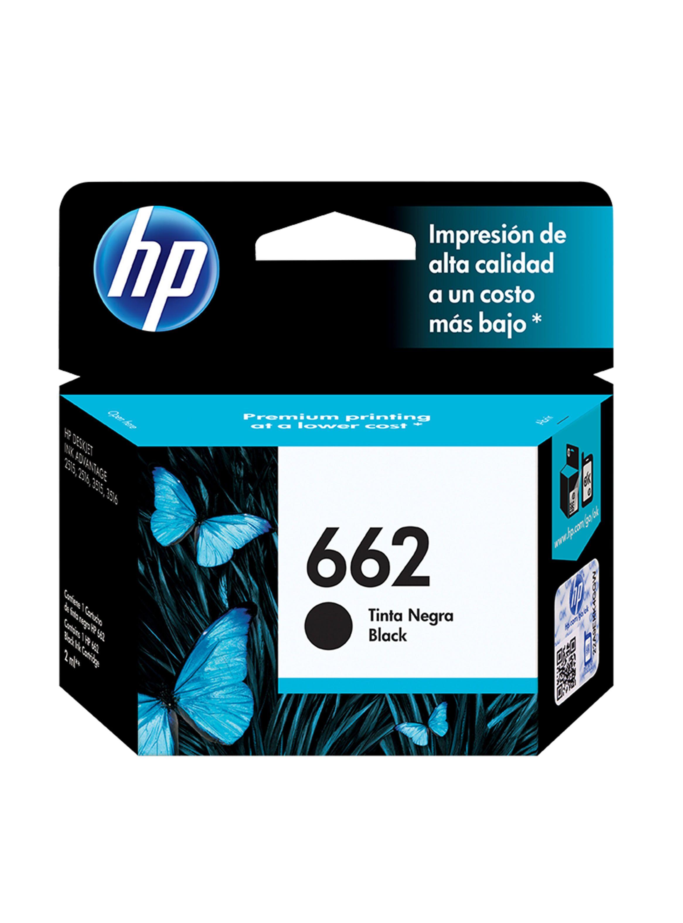 Cartucho HP Tinta 662 Negro Original-0