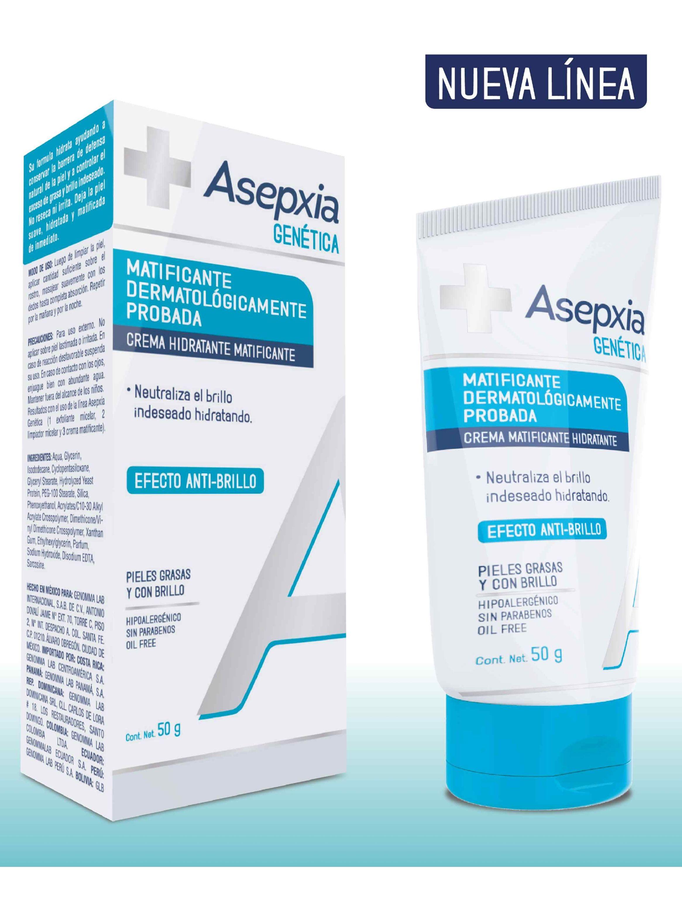 Crema Facial Asepxia GEN Matificante Hidratante Anti Brillo 50 G-4