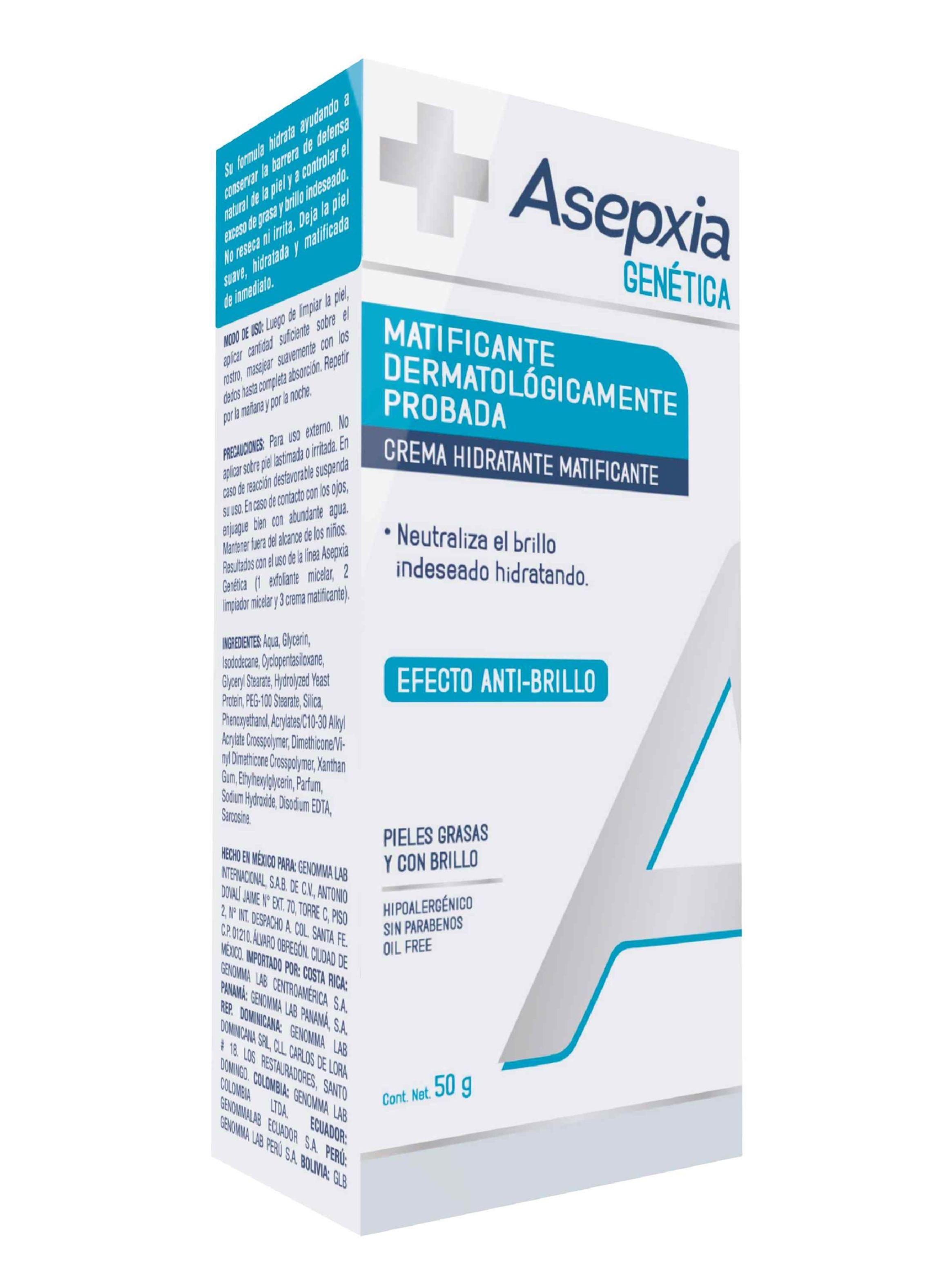 Crema Facial Asepxia GEN Matificante Hidratante Anti Brillo 50 G-3