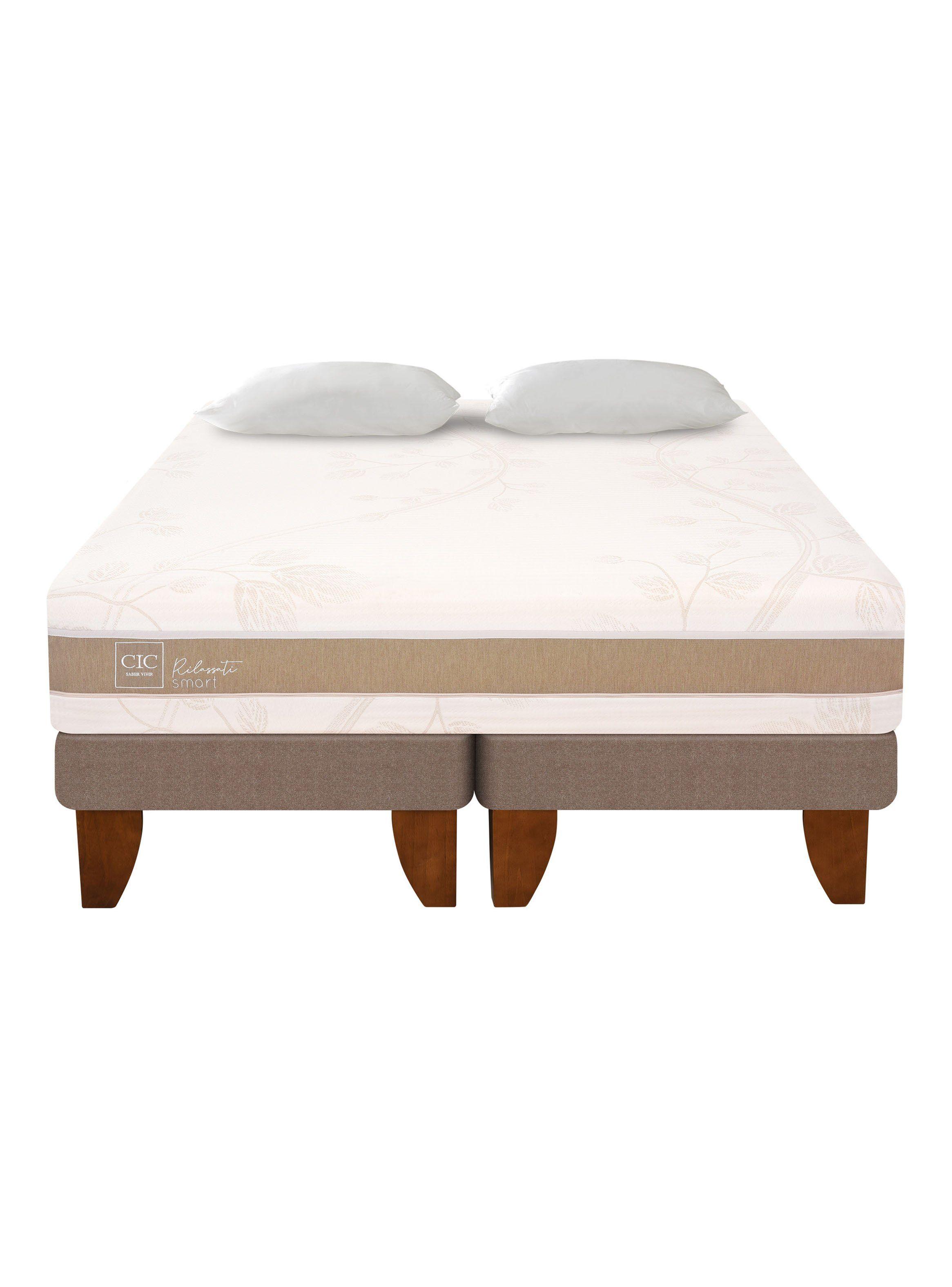 Cama Europea Rilassati Infinity 2 Plazas Long Base Dividida + Almohadas-2
