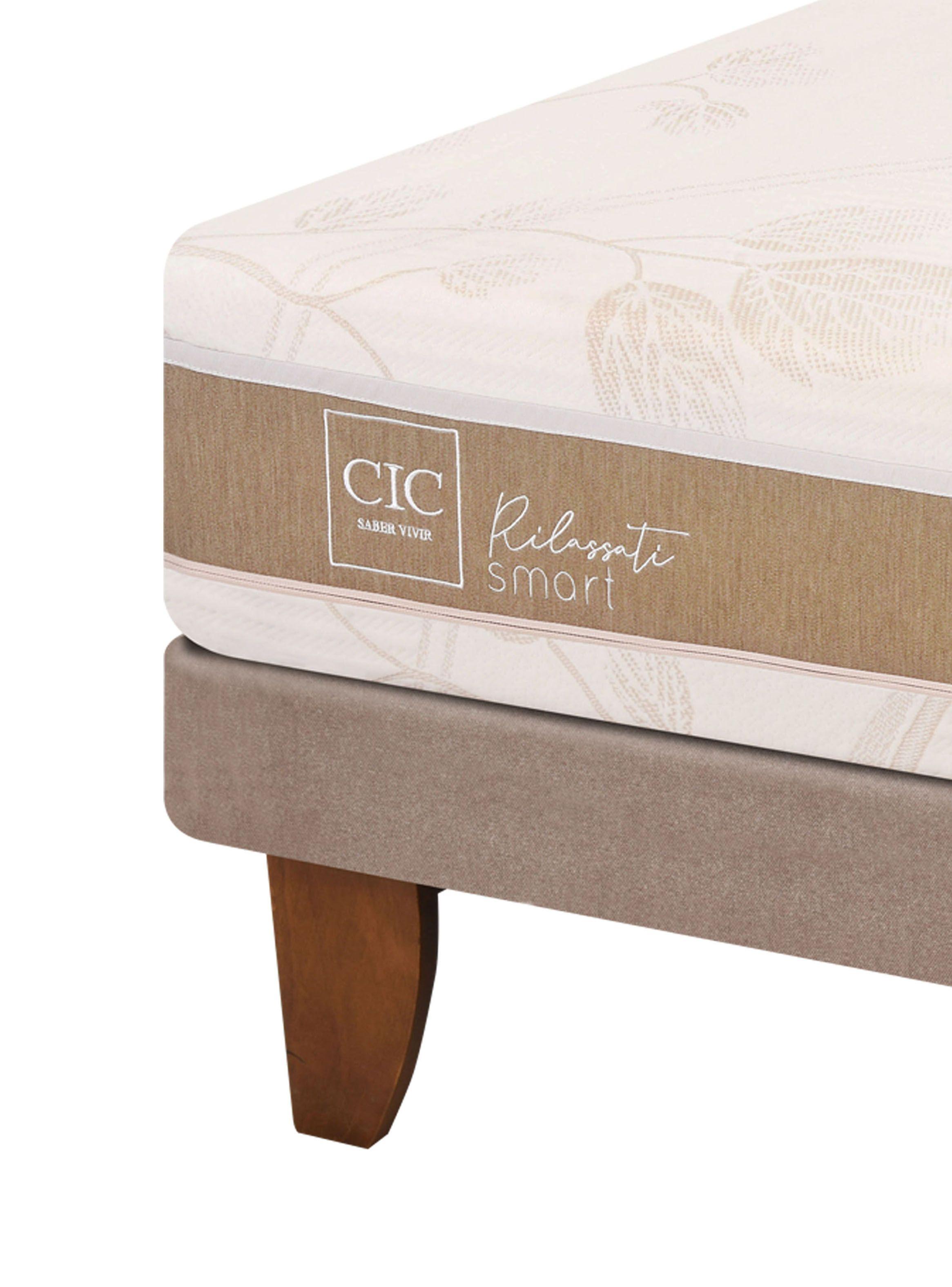 Cama Europea Rilassati Infinity 2 Plazas Long Base Dividida + Respaldo Kavery Grafito-3