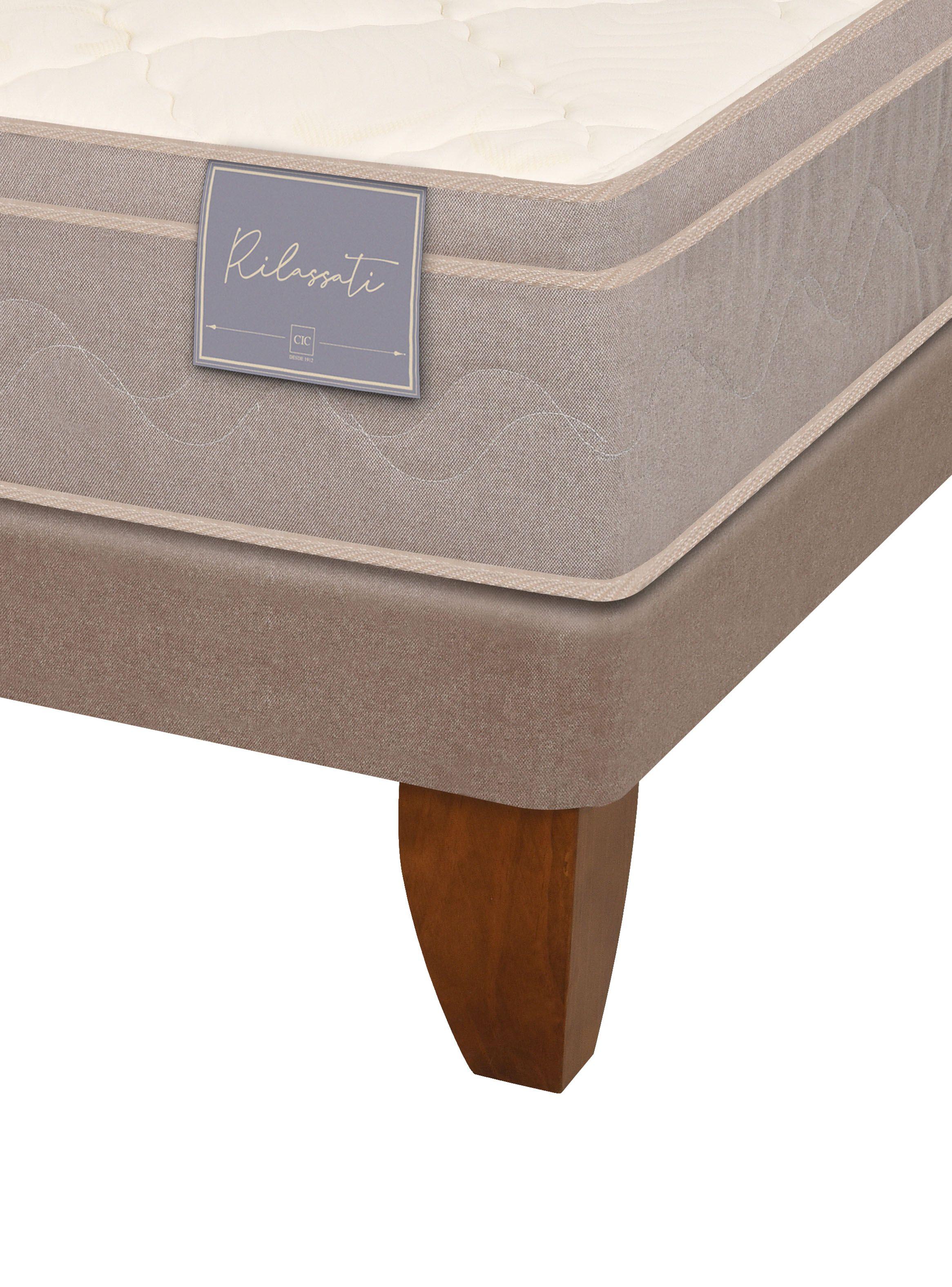 Cama Europea Rilassati 2 Plazas Long Base Dividida + Almohadas-3