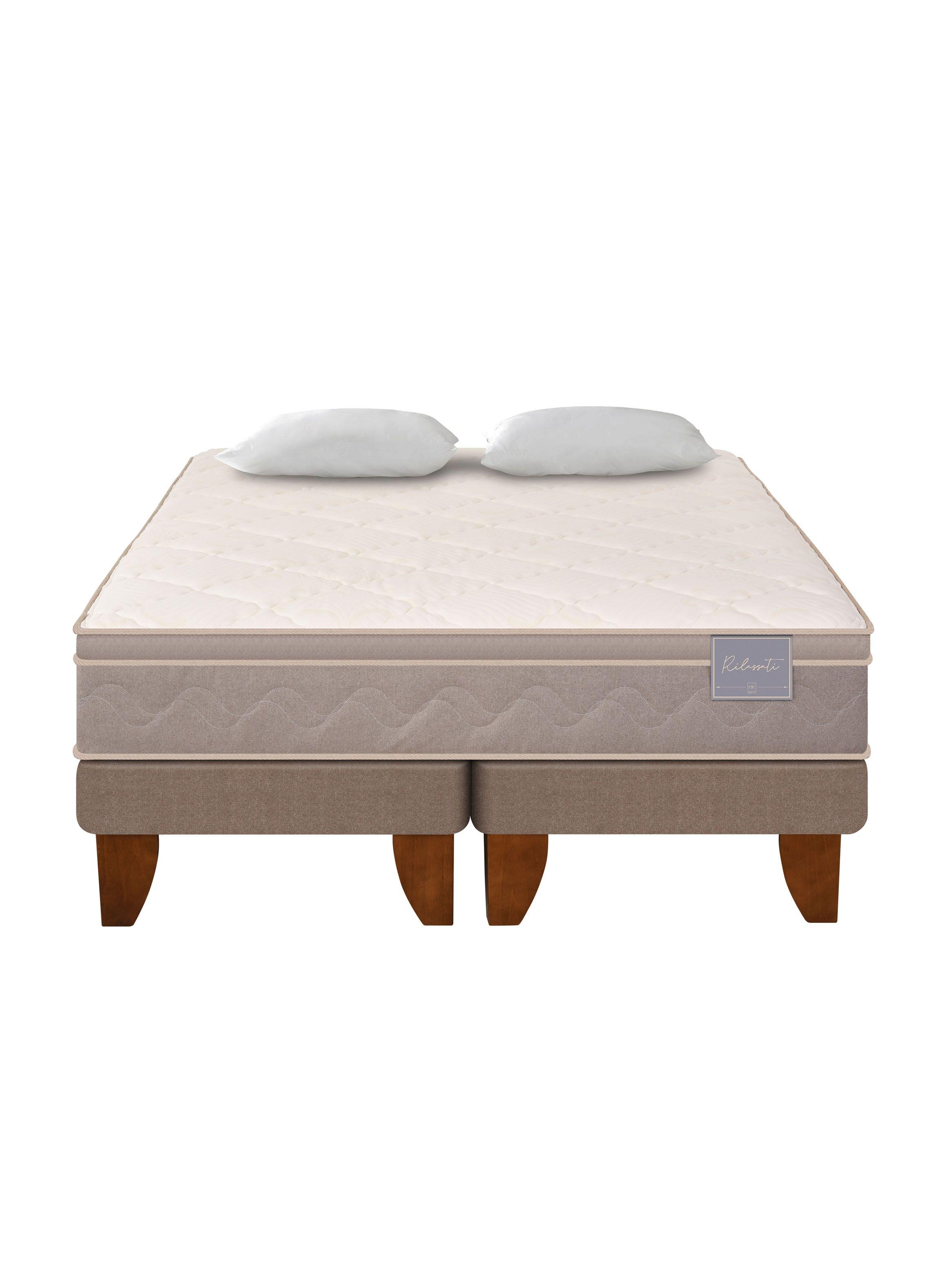 Cama Europea Rilassati King Base Dividida + Almohadas-2