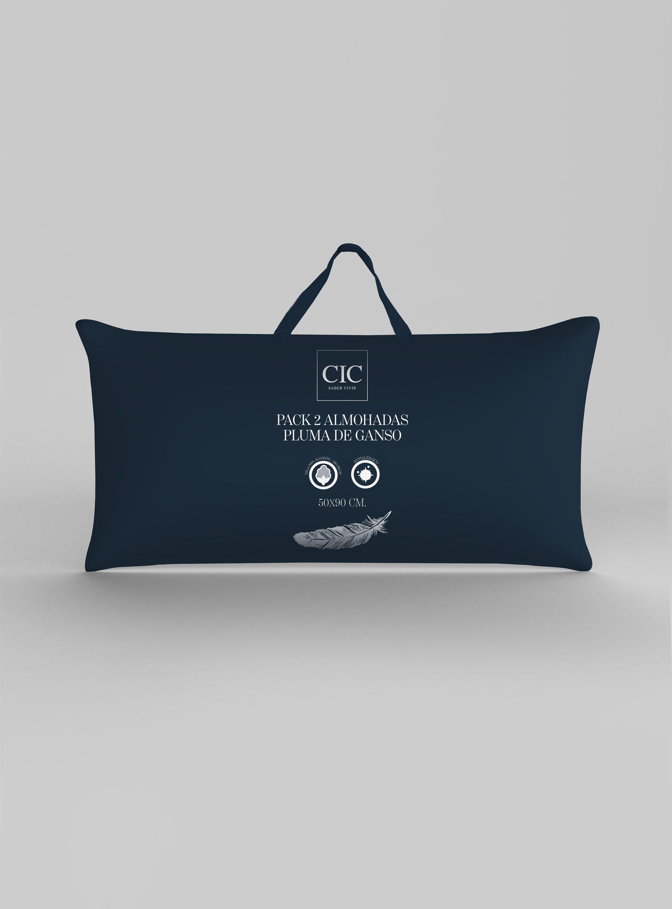Pack 2 Almohadas Pluma King 50 x 90 cm-0
