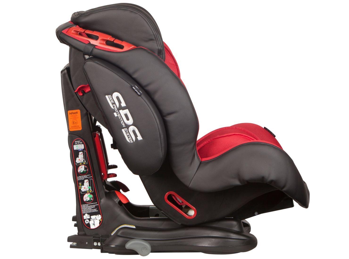 Butaca Infanti Elite SPS Isofix Rojo y Negro-7
