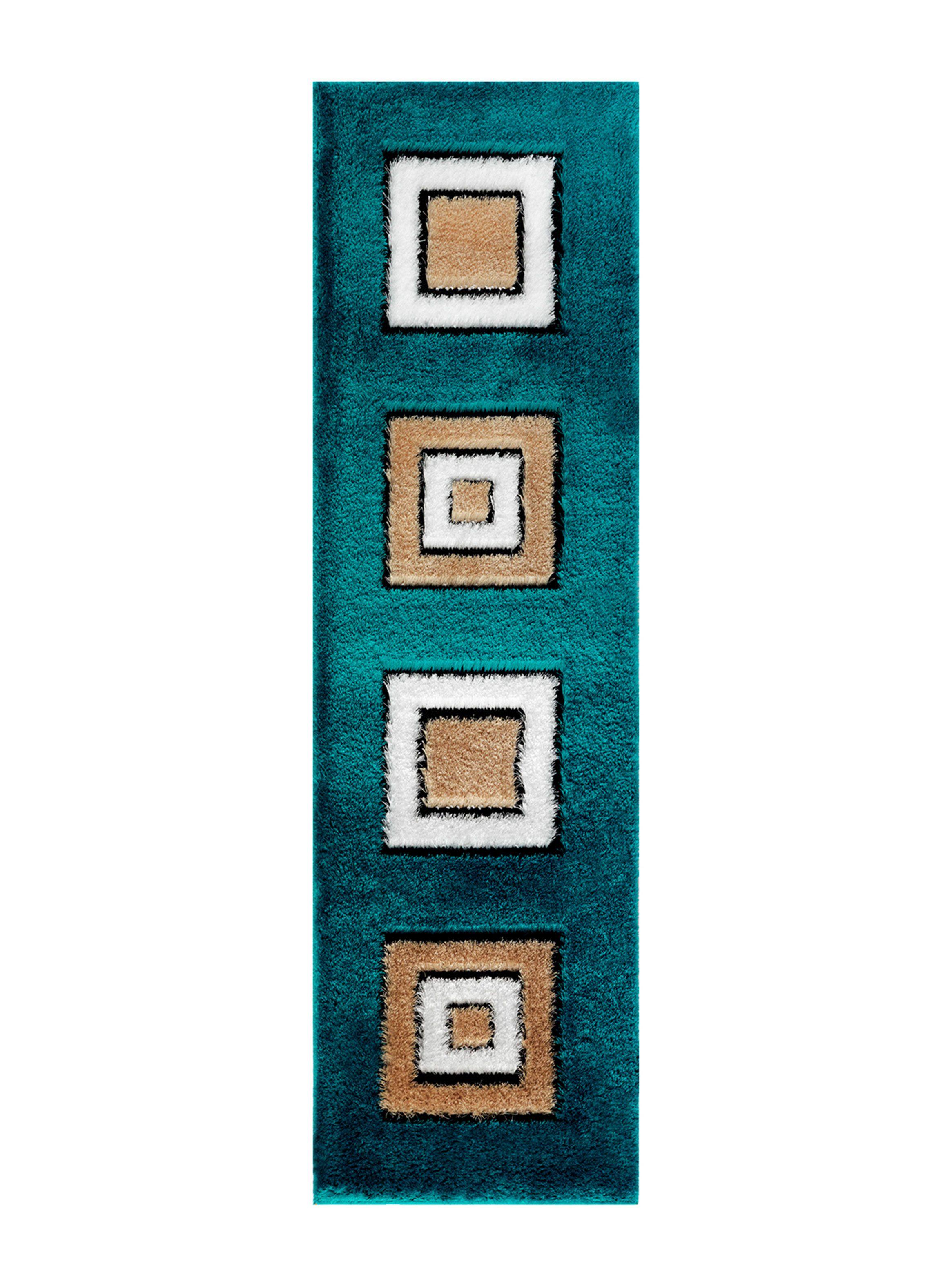 Alfombra Pasillo Exclusive 60 x 210 cm Turquesa 07-0